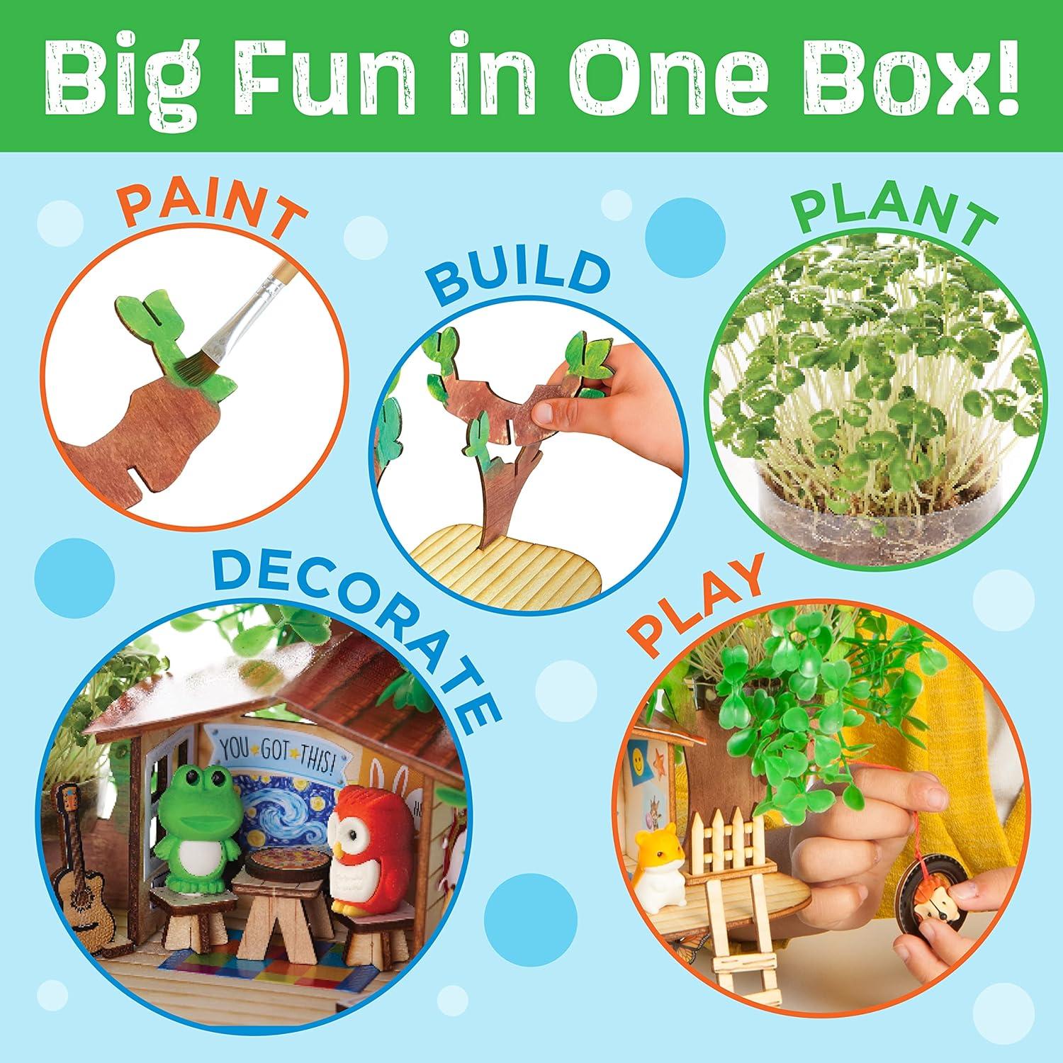 Kit de Manualidades Creatividad para Niños Casa del Árbol 3D