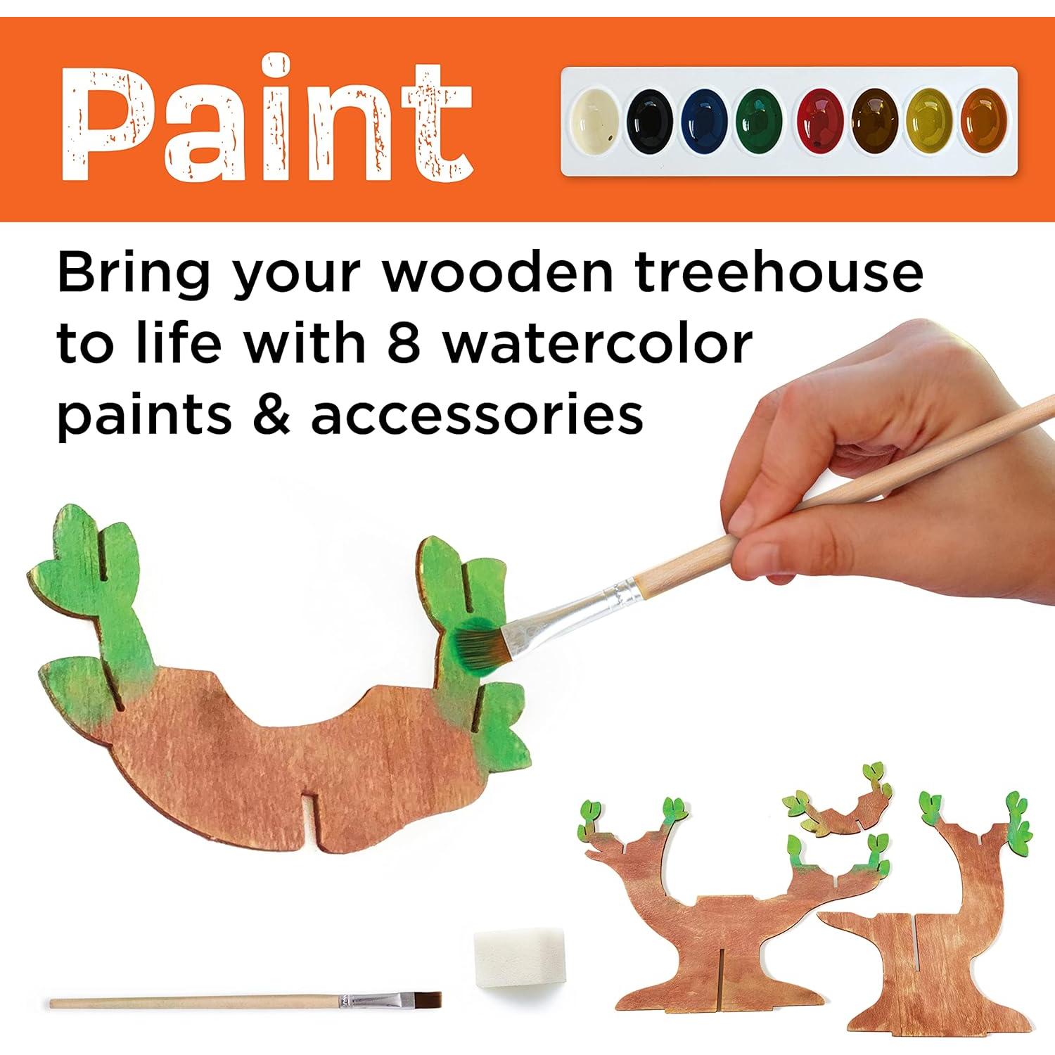 Kit de Manualidades Creatividad para Niños Casa del Árbol 3D