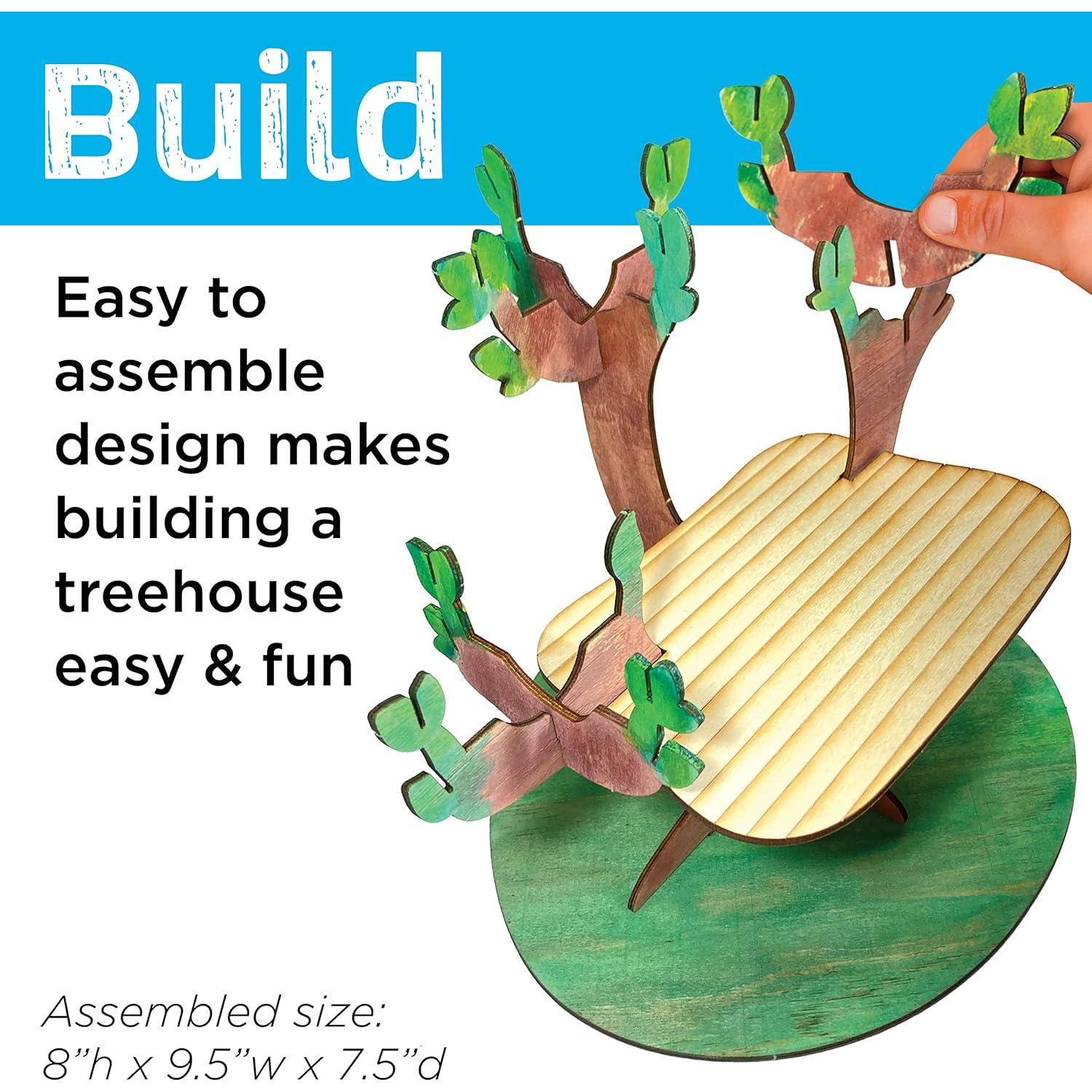 Kit de Manualidades Creatividad para Niños Casa del Árbol 3D