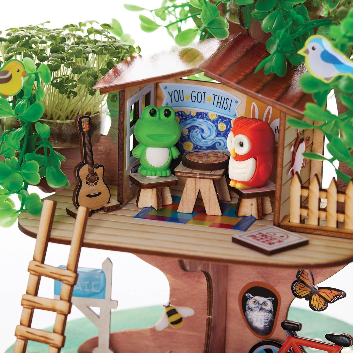 Kit de Manualidades Creatividad para Niños Casa del Árbol 3D
