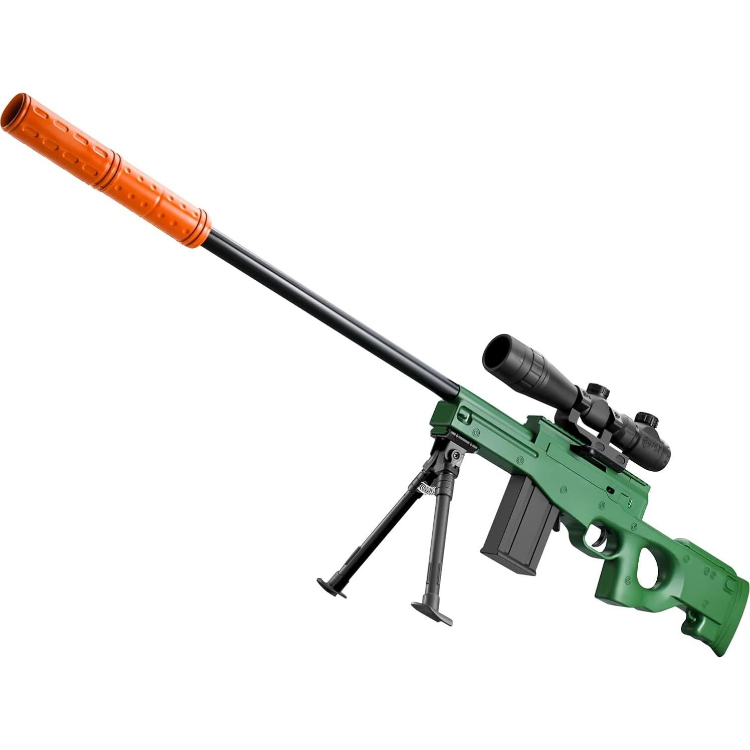 Rifle de Juguete Sniper Kyliandi con Mira y Balas Blandas 76 cm