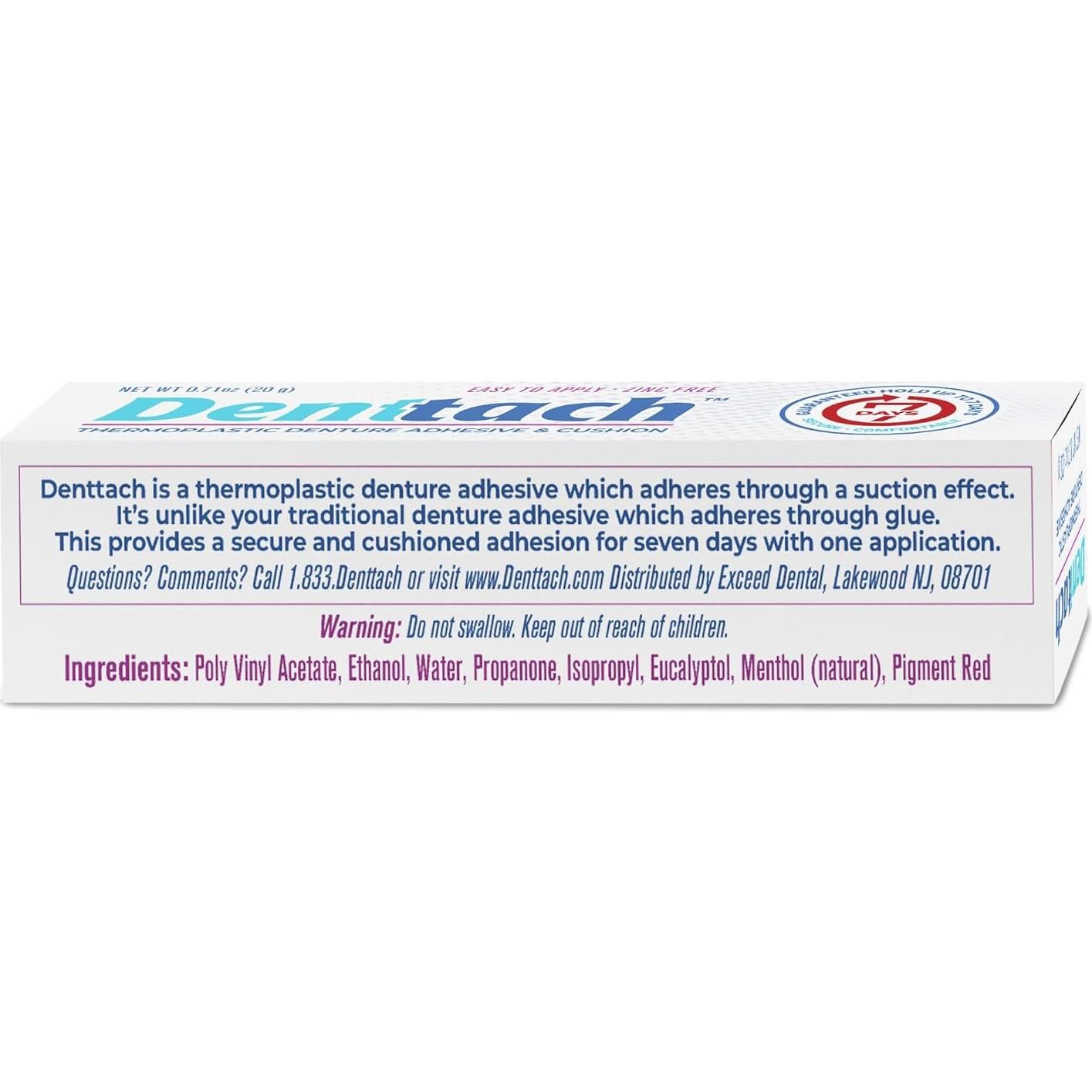 Adhesivo Termoplástico Denttach para Dentaduras 13.65x3.51cm