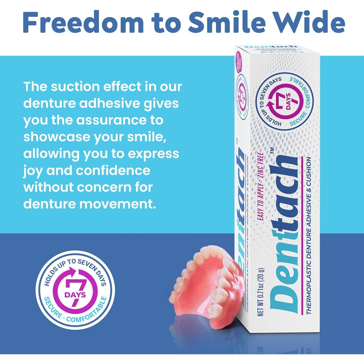 Adhesivo Termoplástico Denttach para Dentaduras 13.65x3.51cm