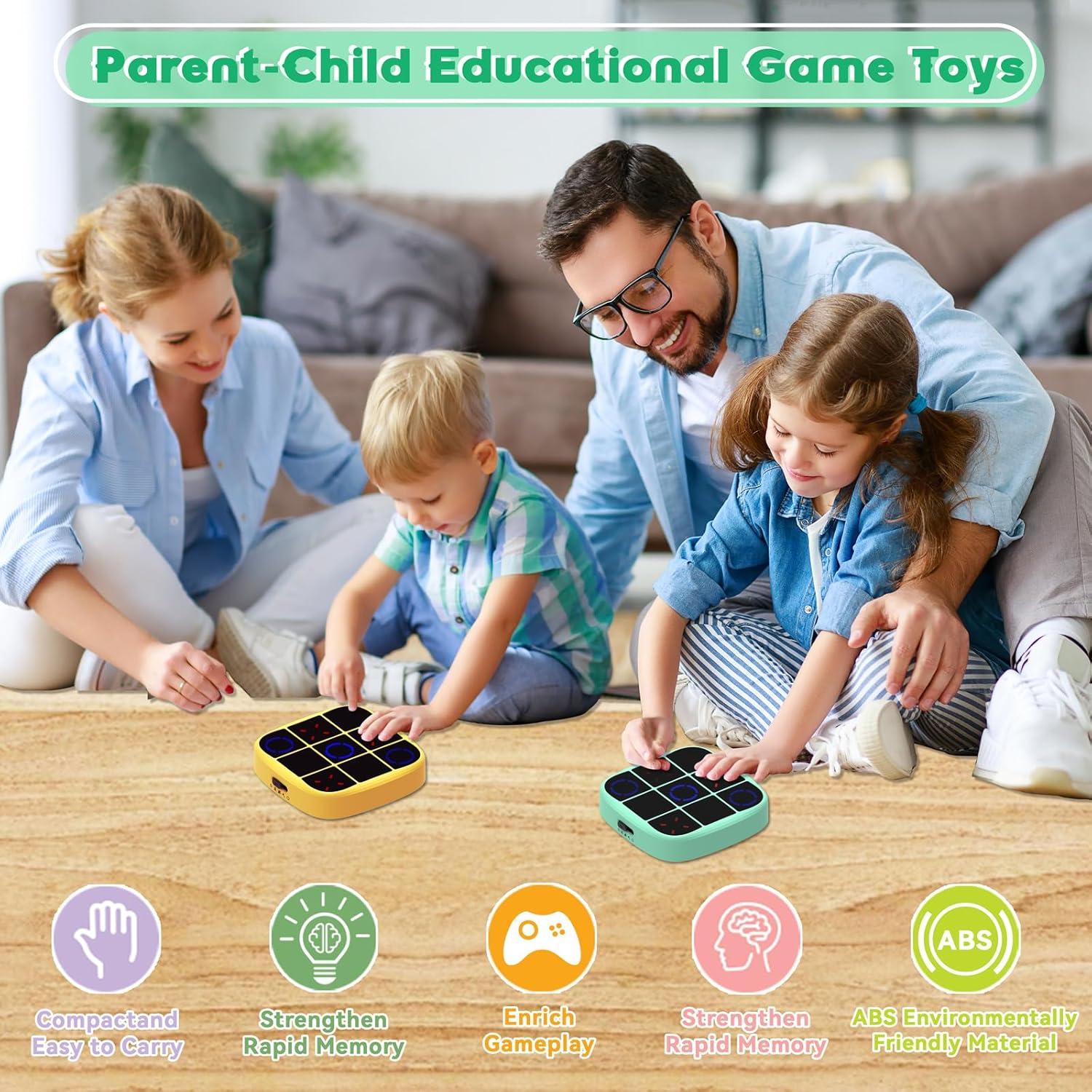 Juego Electrónico Tres en Raya Portátil Yemona 4 en 1