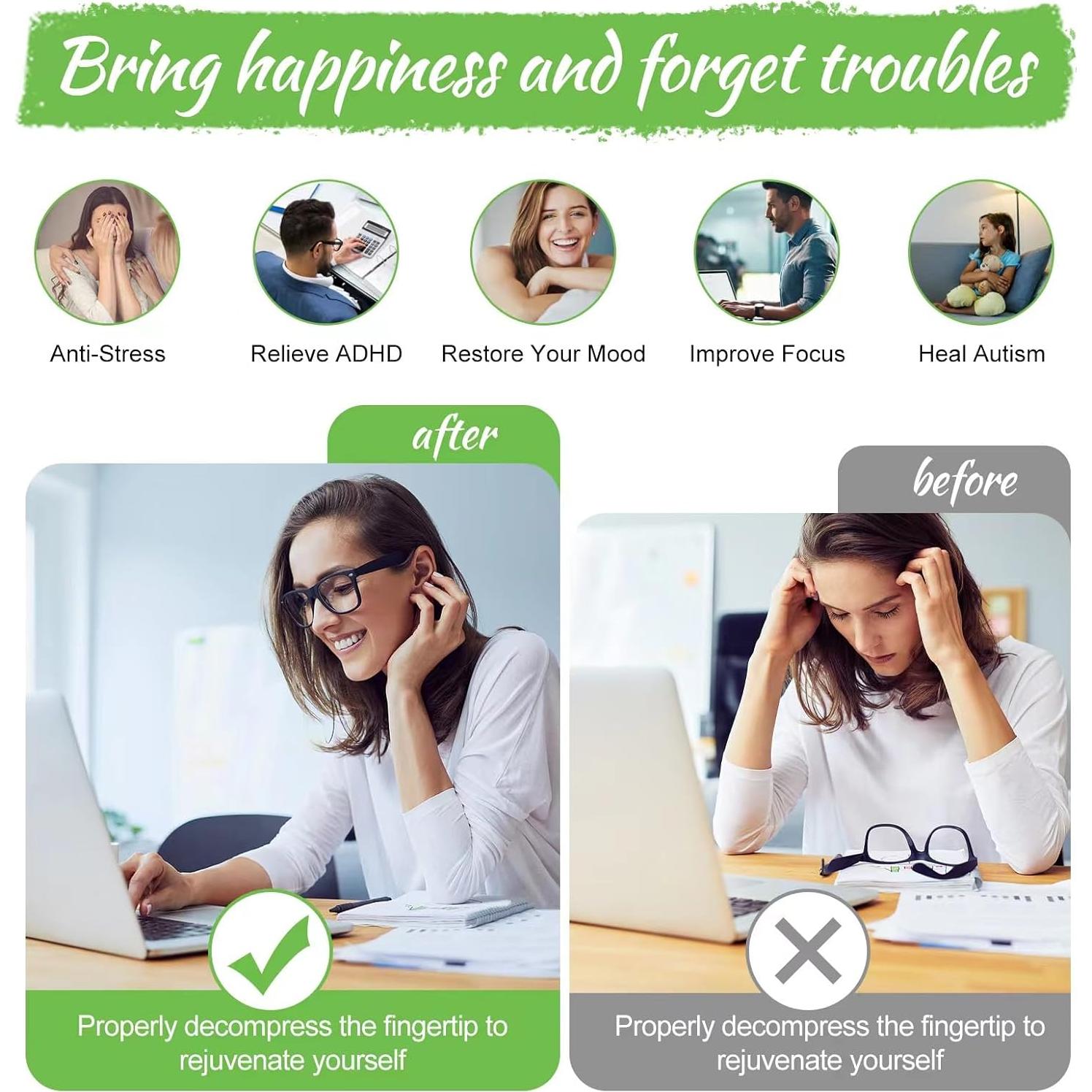 550 Piezas Masilla de Ferrita Cycllty Antiestrés para Adultos