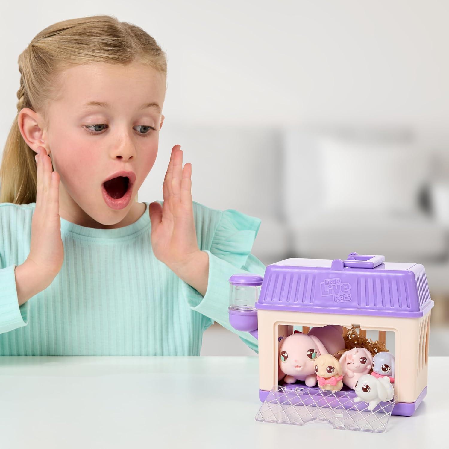 Little Live Pets Conejo Mamá Sorpresa Mini con Bebés