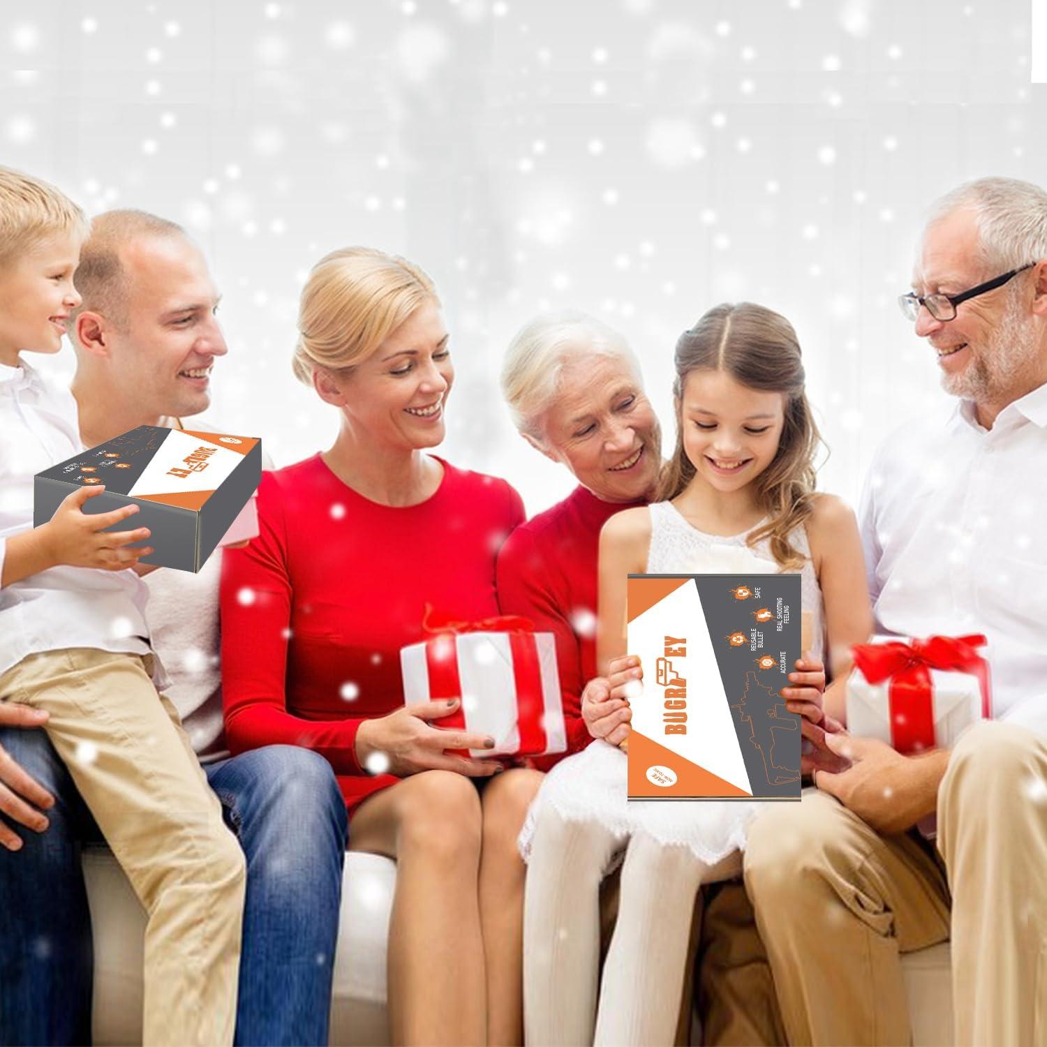 Soft Bullet Two Modes Toy Gun Blaster, Realistic with Shell Ejecting Design&Sight&Infrared Scope, Cheap with 3 Clips & 80 Foam Bullets, Gifts for Boys Girls Adults Age 8+