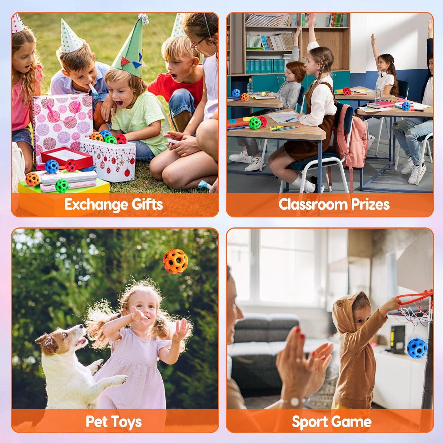 12 Pelotas Rebotadoras Espaciales Thremhoo para Niños