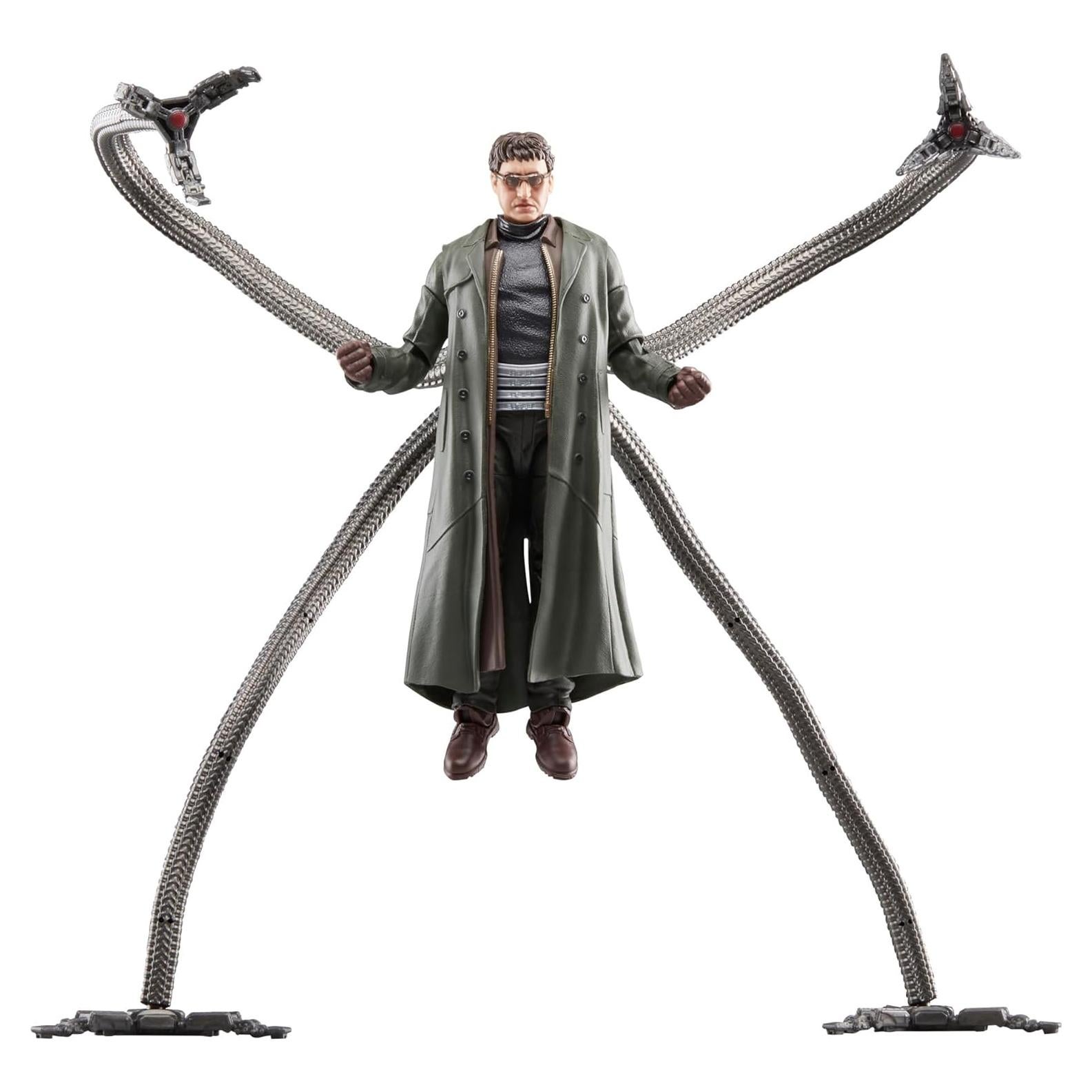 Marvel Legends Series Doc Ock, Spider-Man: No Way Home Collectible, Deluxe 6-Inch Action Figure, 4 Accessories, Ages 4 and Up