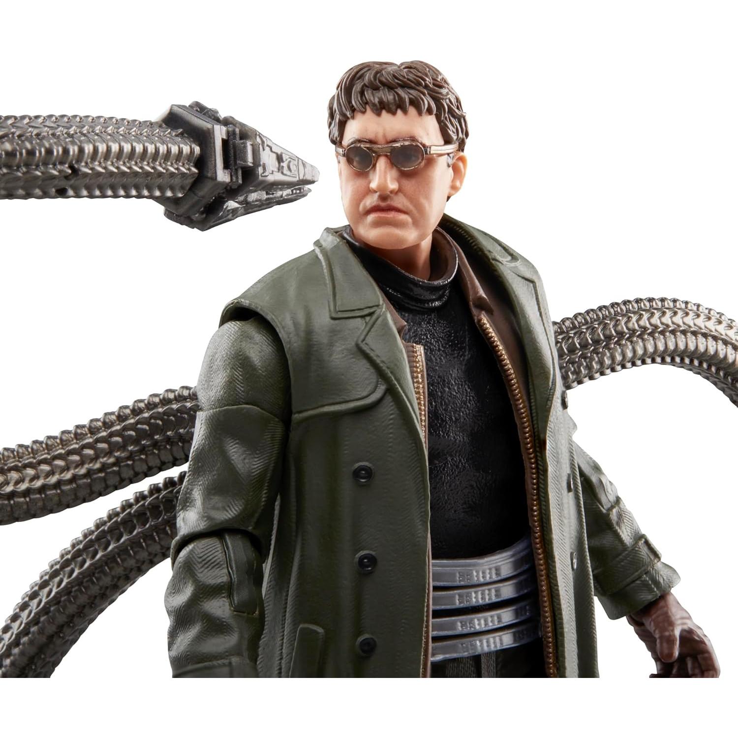 Marvel Legends Series Doc Ock, Spider-Man: No Way Home Collectible, Deluxe 6-Inch Action Figure, 4 Accessories, Ages 4 and Up