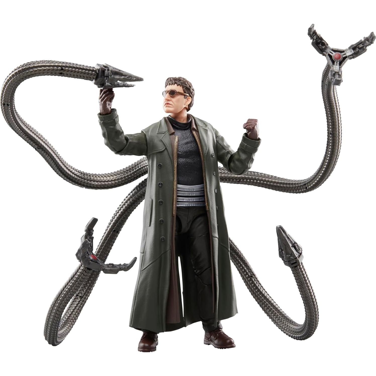 Marvel Legends Series Doc Ock, Spider-Man: No Way Home Collectible, Deluxe 6-Inch Action Figure, 4 Accessories, Ages 4 and Up