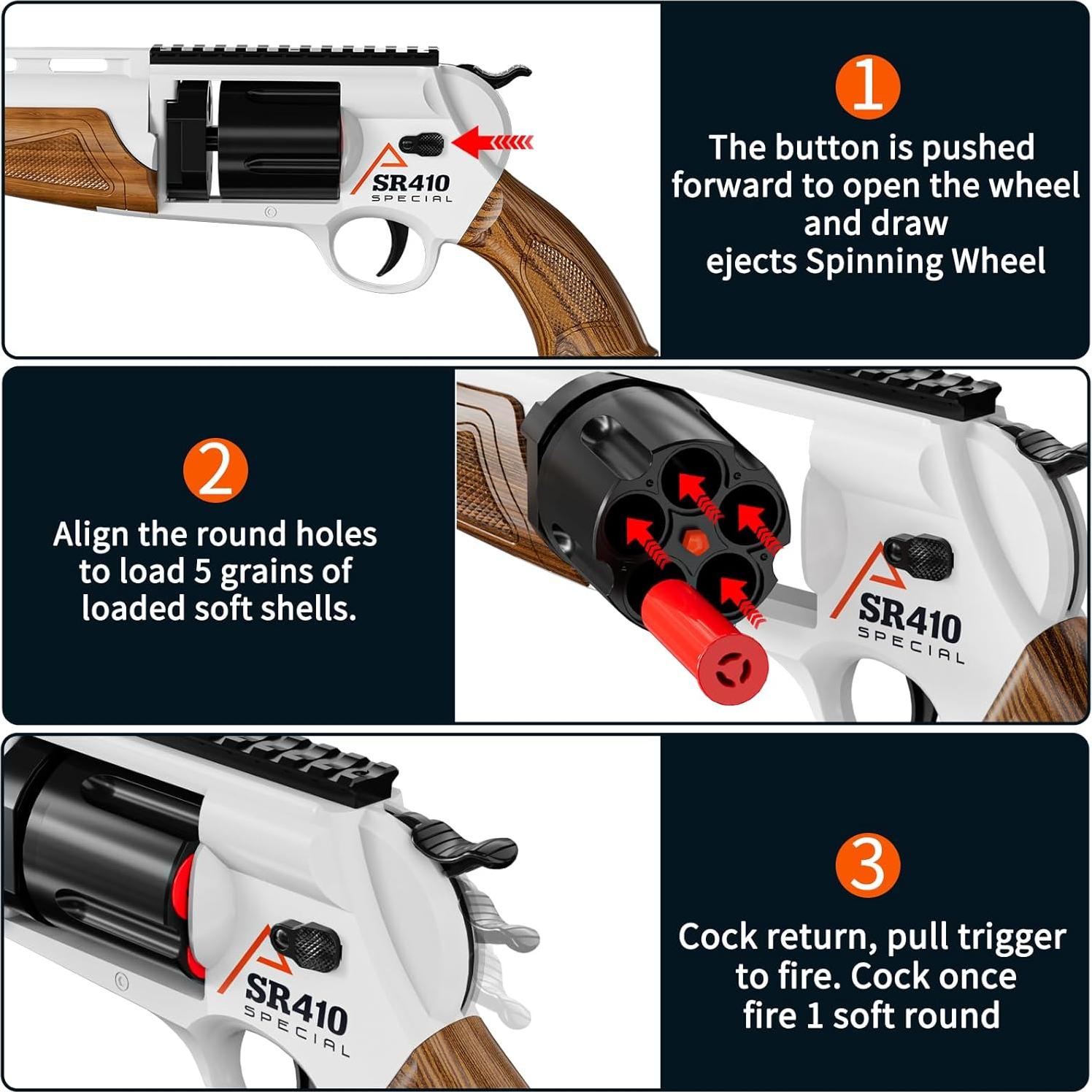 Pistola Blaster de Espuma DWMTGS para Niños 8 Años en Adelante