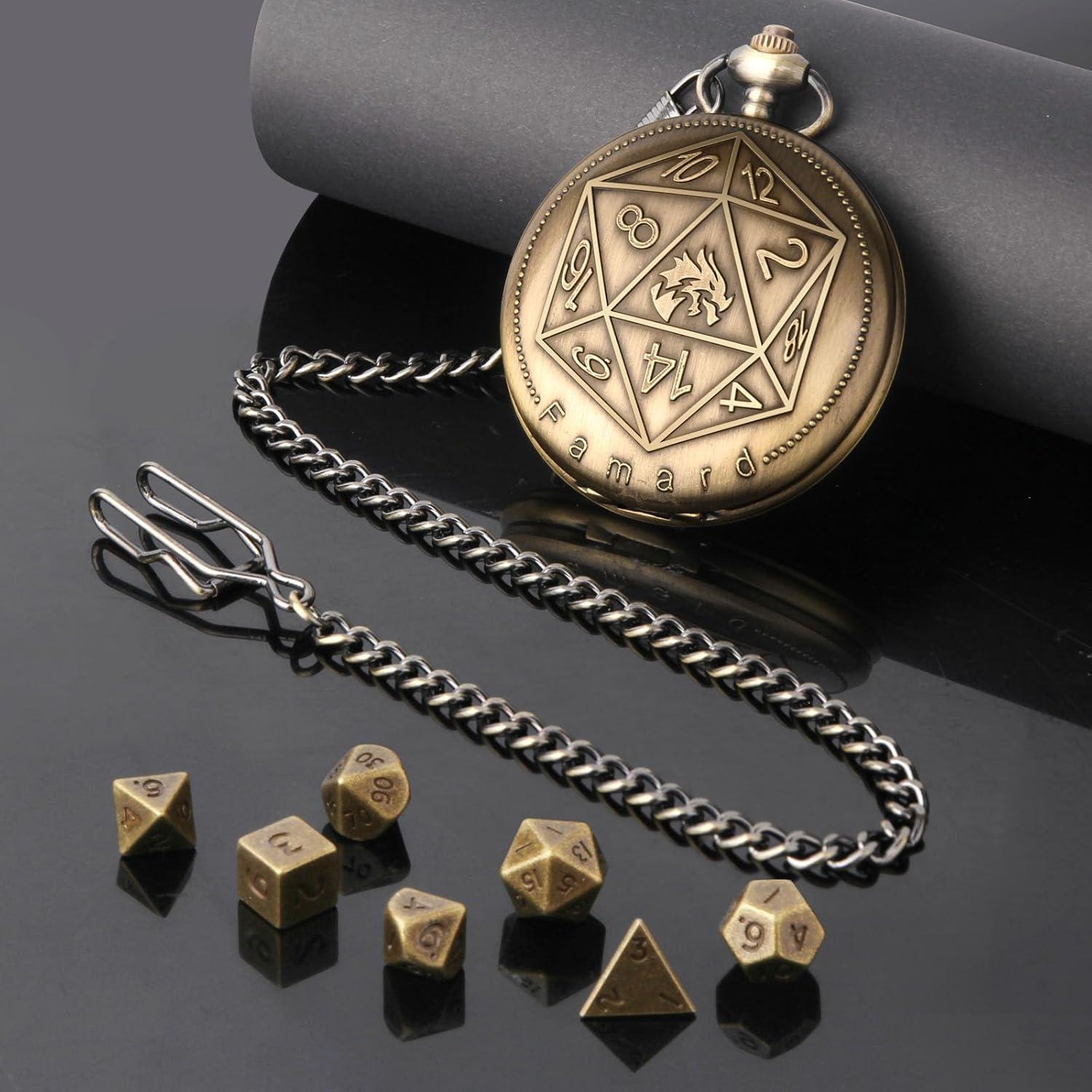 Juego de Dados DND 10mm Famard con Estuche Vintage