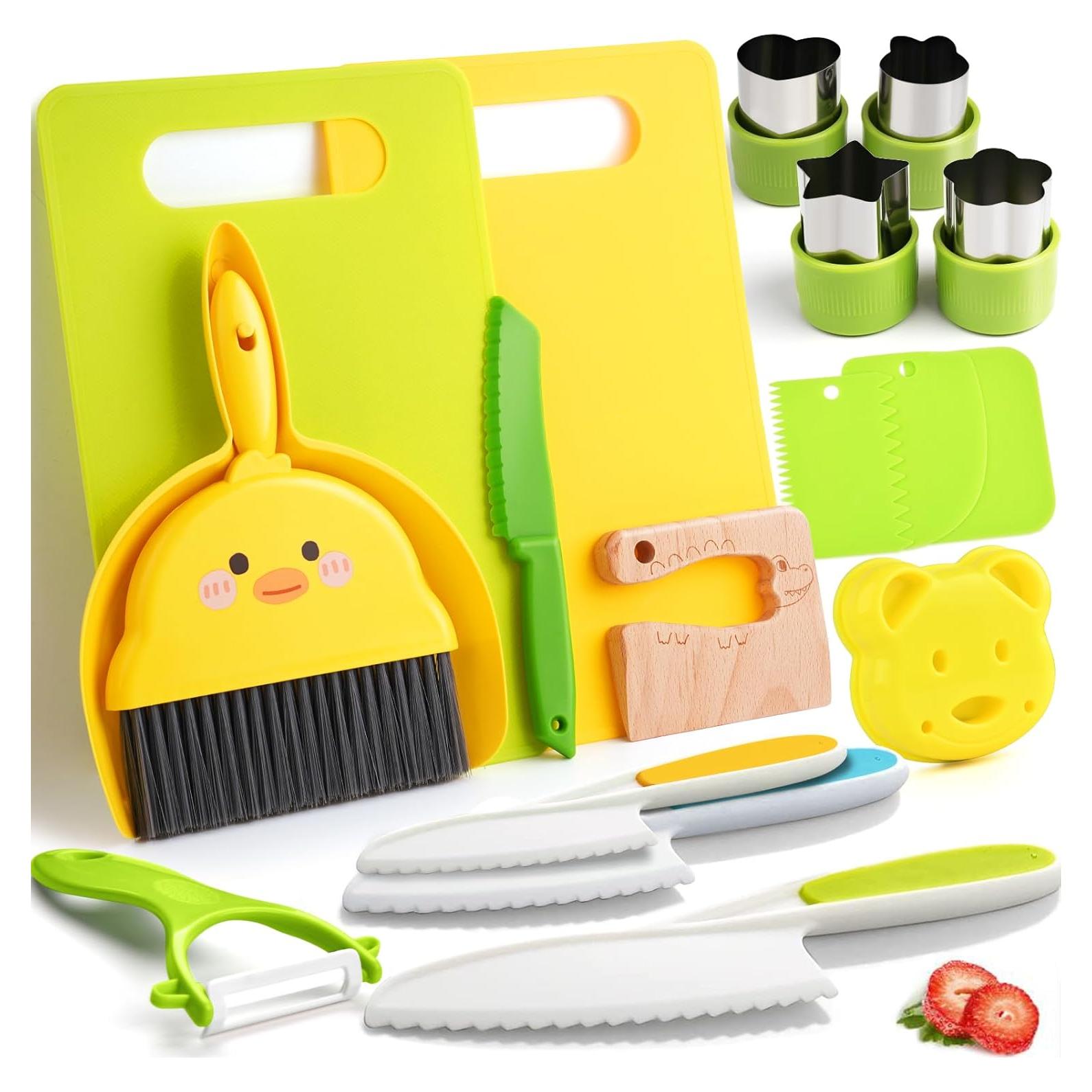 Conjunto de Cocina Montessori 19 Piezas para Niños Yeeammk