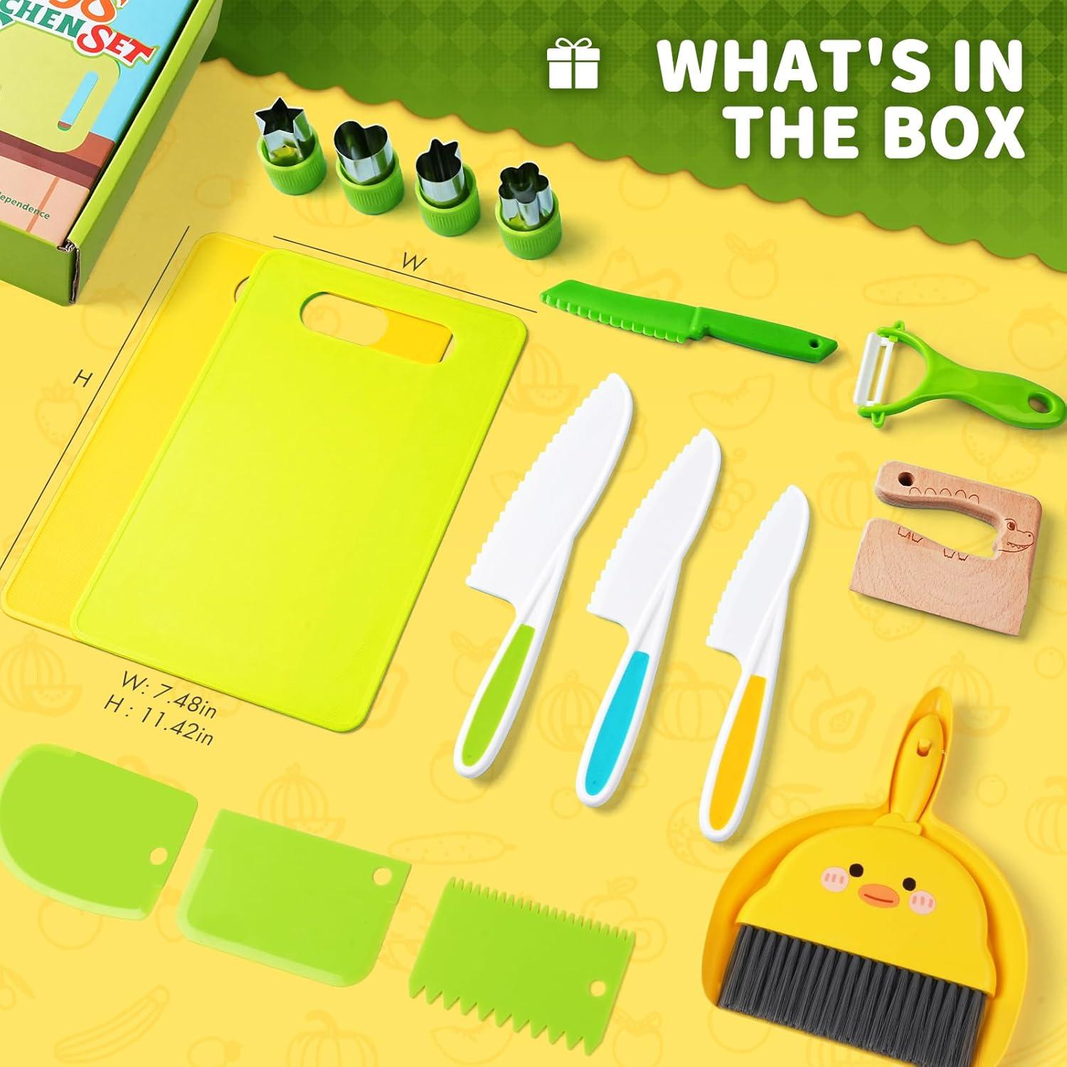 Conjunto de Cocina Montessori 19 Piezas para Niños Yeeammk