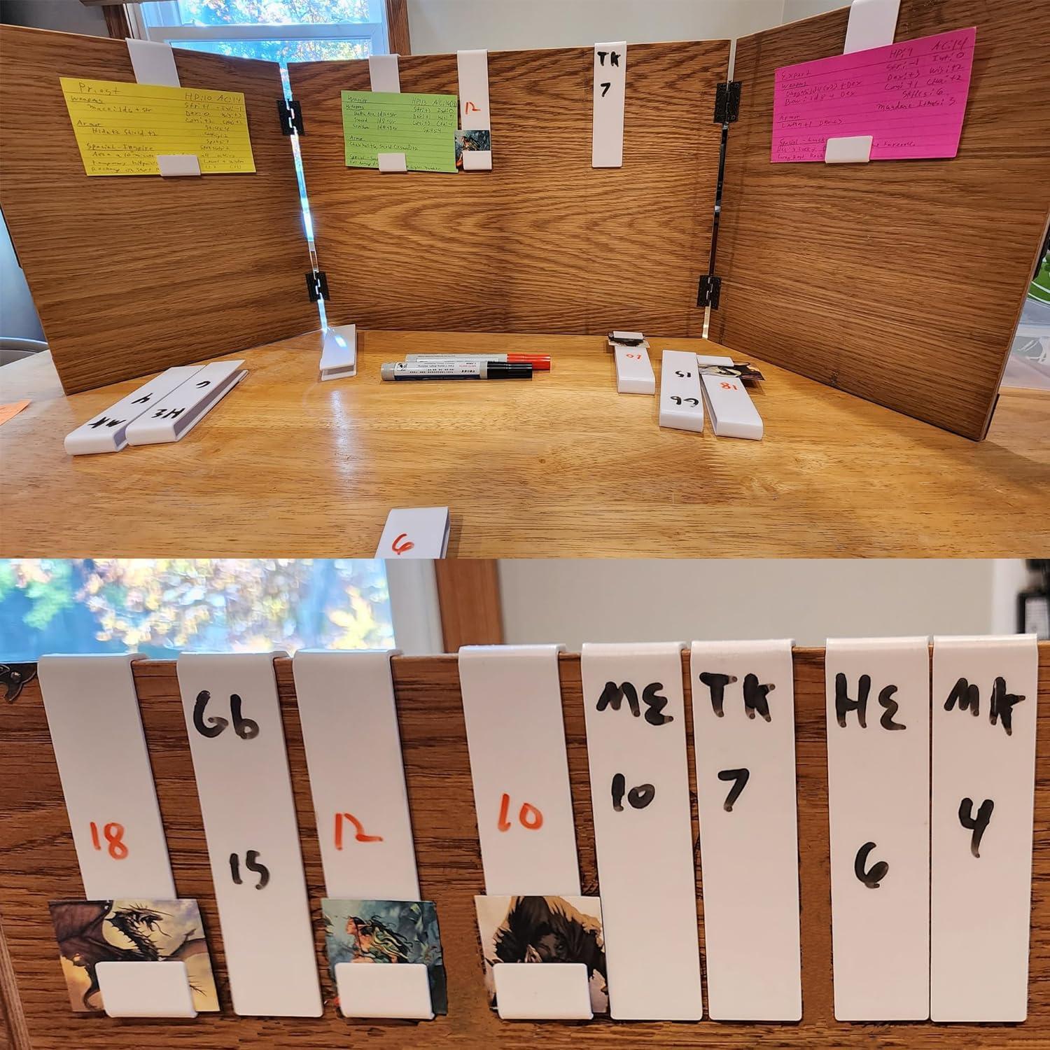 Rastreador Borrable Acrílico Aizesuro 12PCS para DND