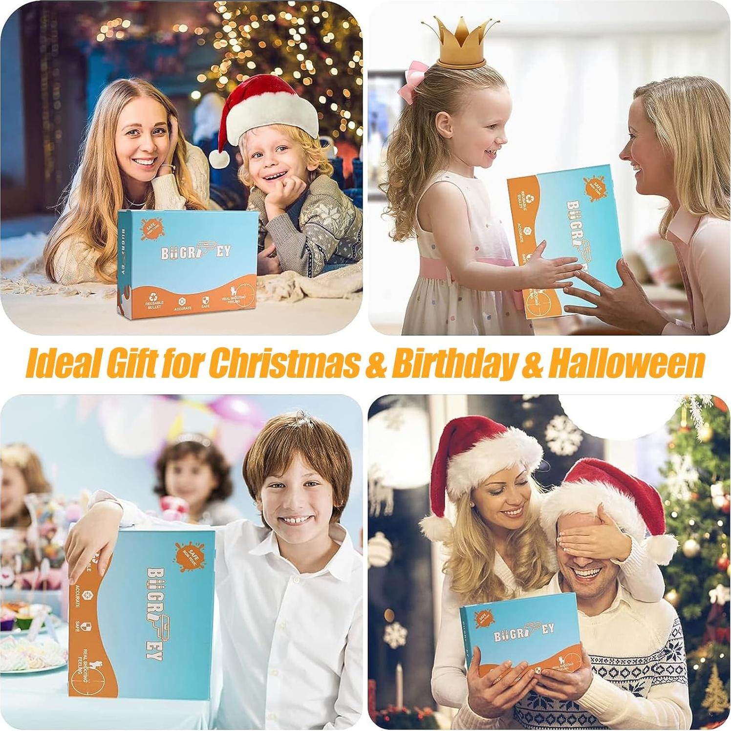 Pistola de Juguete Bugrtey con Balas Blandas y Casquillos