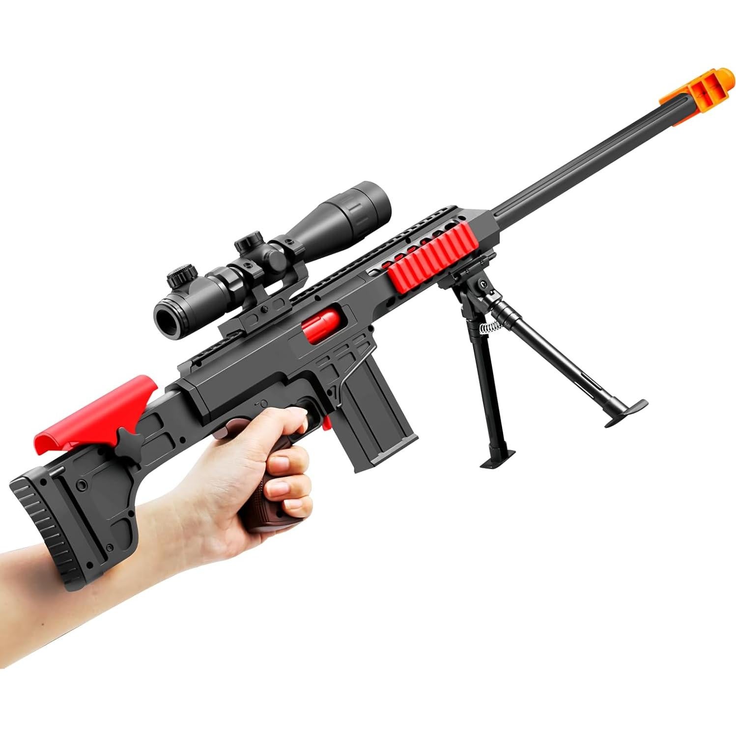 Rifle de Juguete Kyliandi con Balas Suaves y Mira Realista