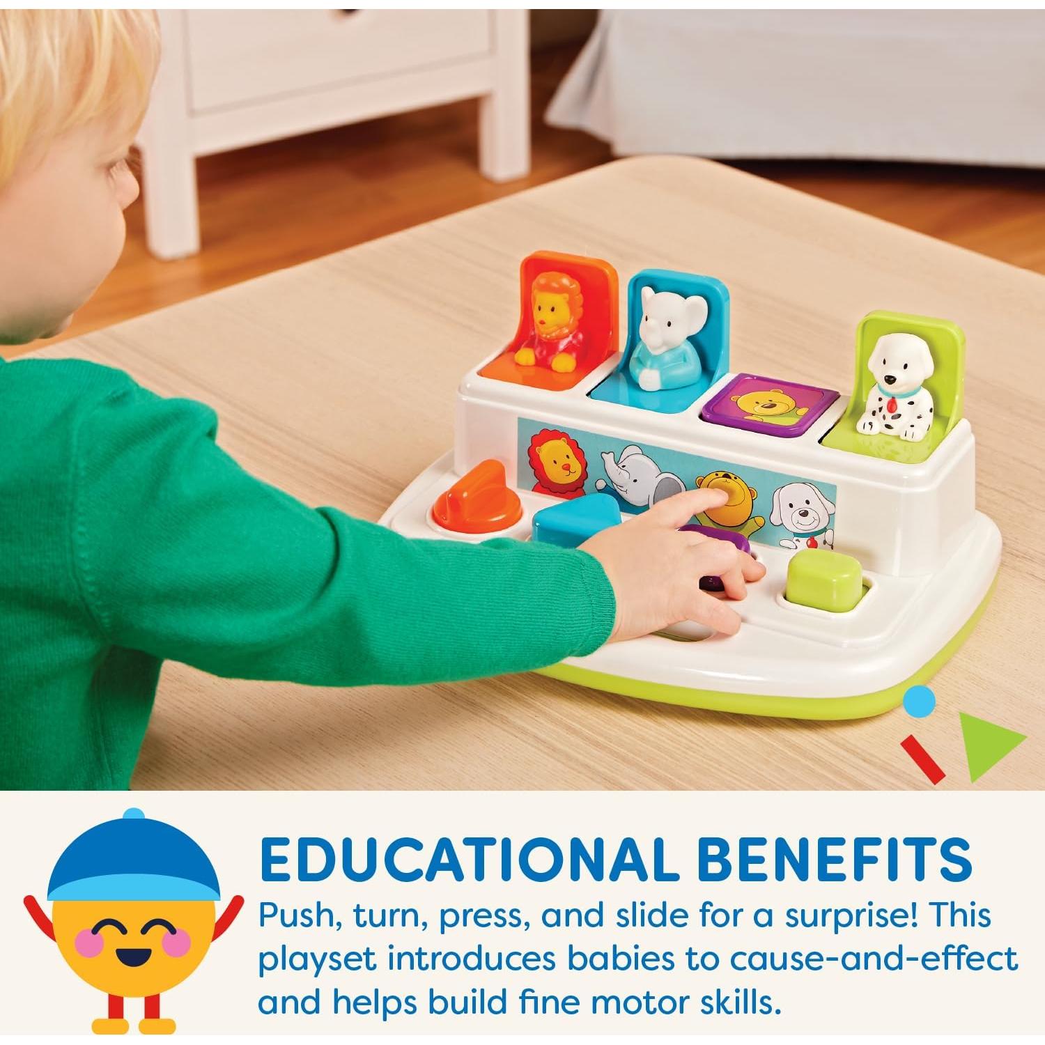 Juguete Interactivo Battat Amigos que Saltan 0.64 kg 18 meses+