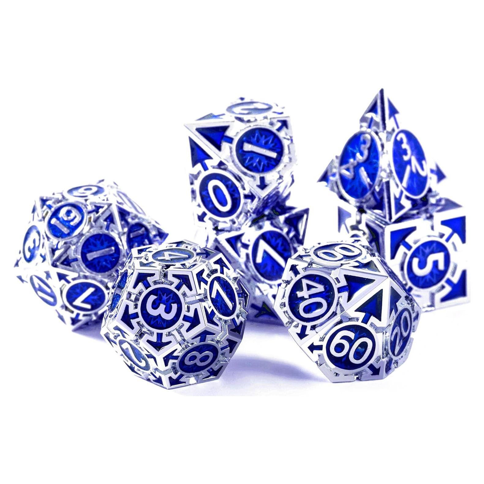 Conjunto de Dados Metálicos D&D Aiyouyue D20 D4 D12 D10 D8