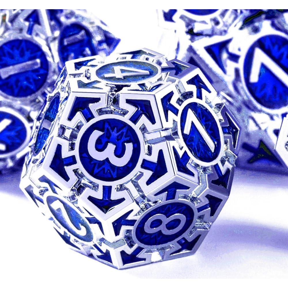 Conjunto de Dados Metálicos D&D Aiyouyue D20 D4 D12 D10 D8