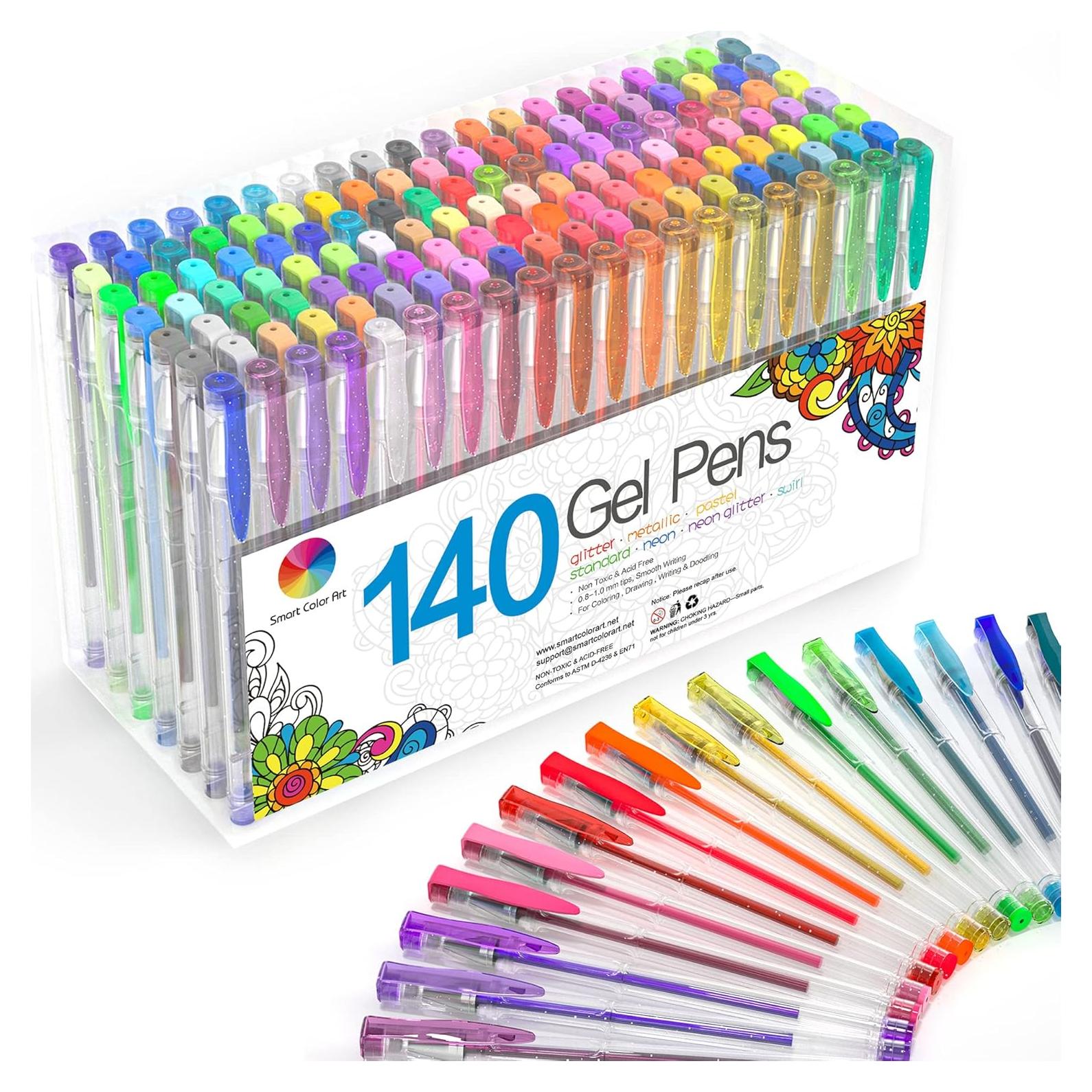 Juego de 140 Marcadores de Gel Smart Color Art Multicolor