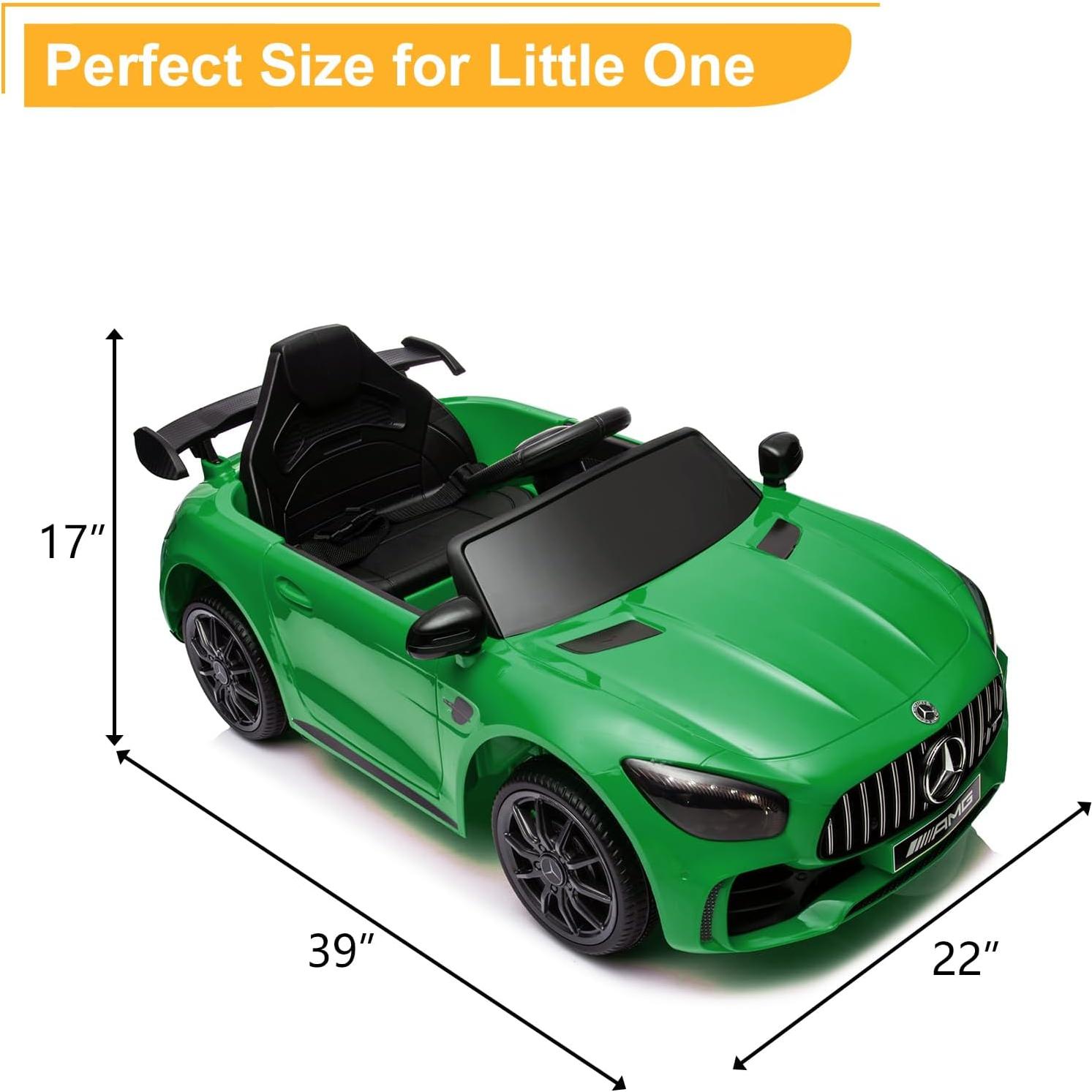 Coche Eléctrico Winado 12V Mercedes Benz AMG GTR Verde