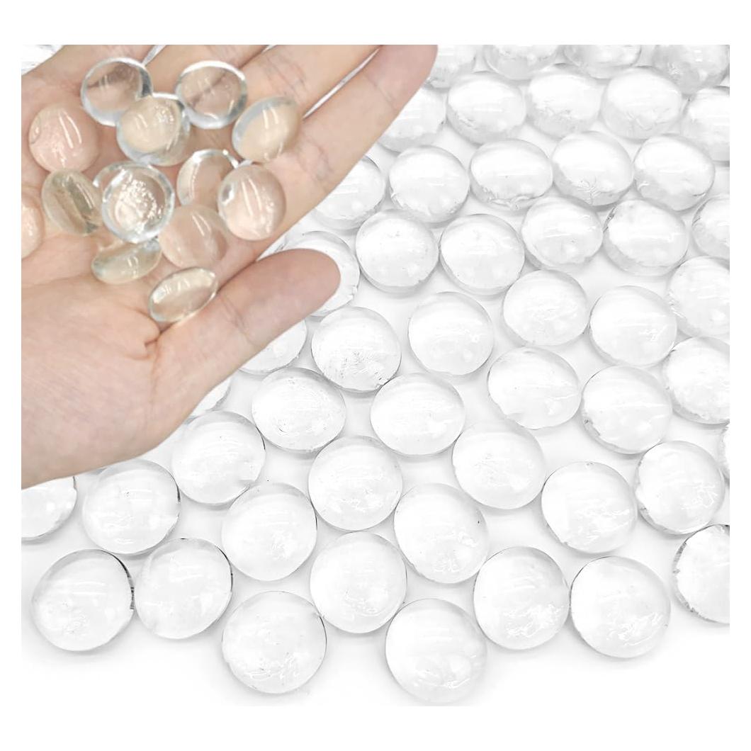 90 PCS Canicas de Vidrio Transparentes HappyFiller 12.7 cm