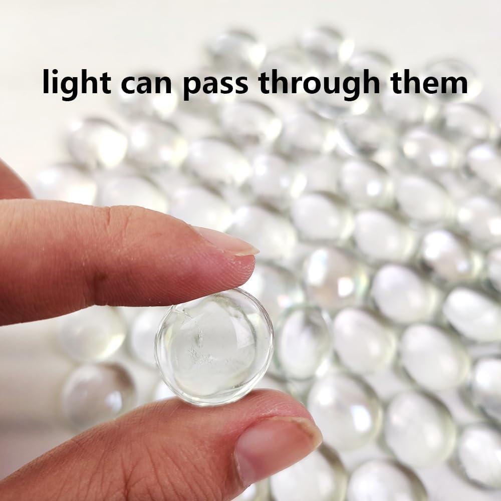 90 PCS Canicas de Vidrio Transparentes HappyFiller 12.7 cm