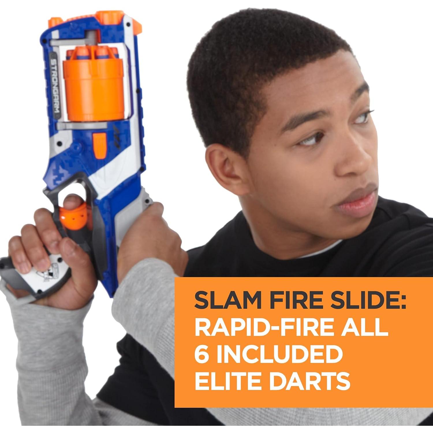 Blaster Nerf N-Strike Elite Strongarm con cañón rotatorio