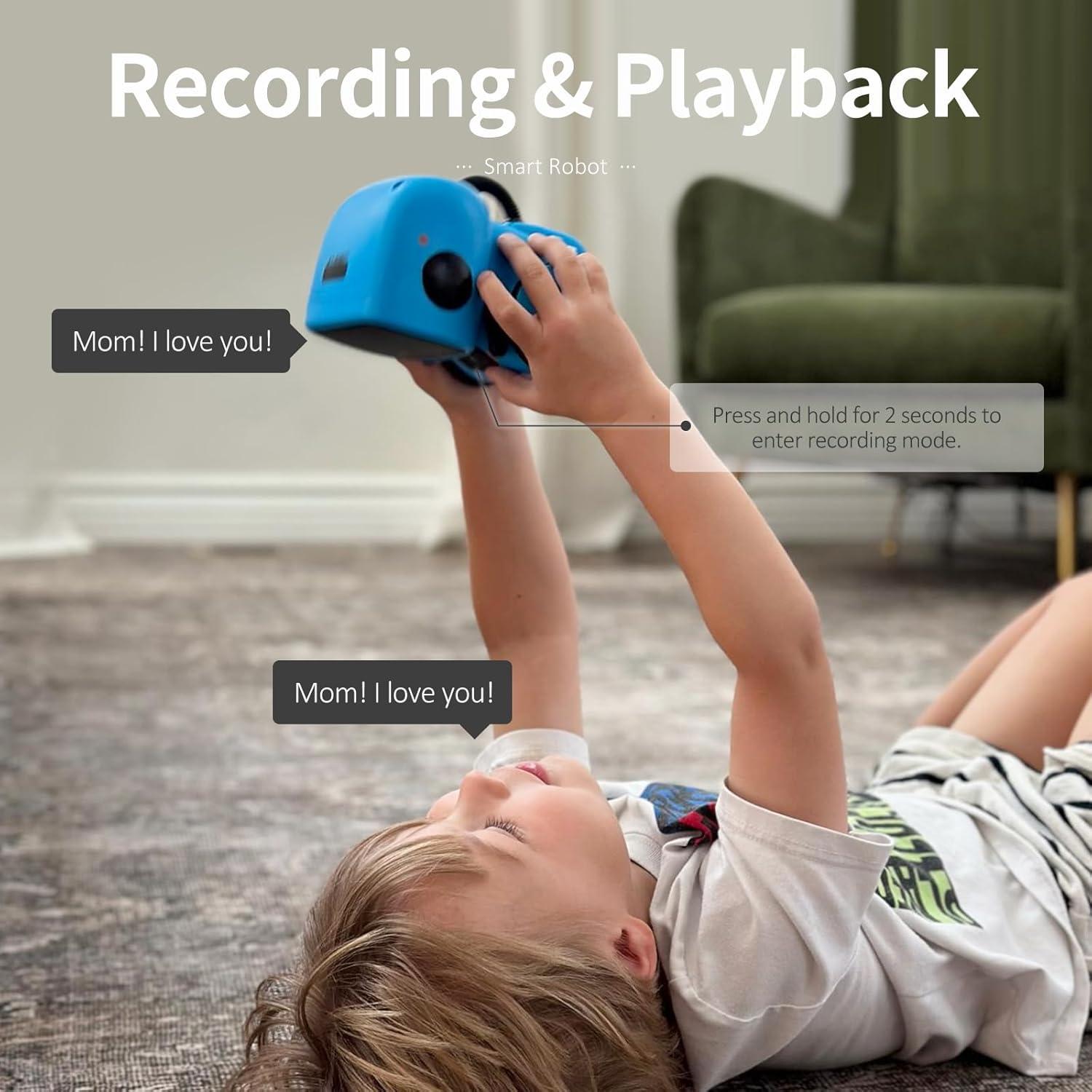 GILOBABY Robot Interactivo Azul para Niños 3 a 8 Años