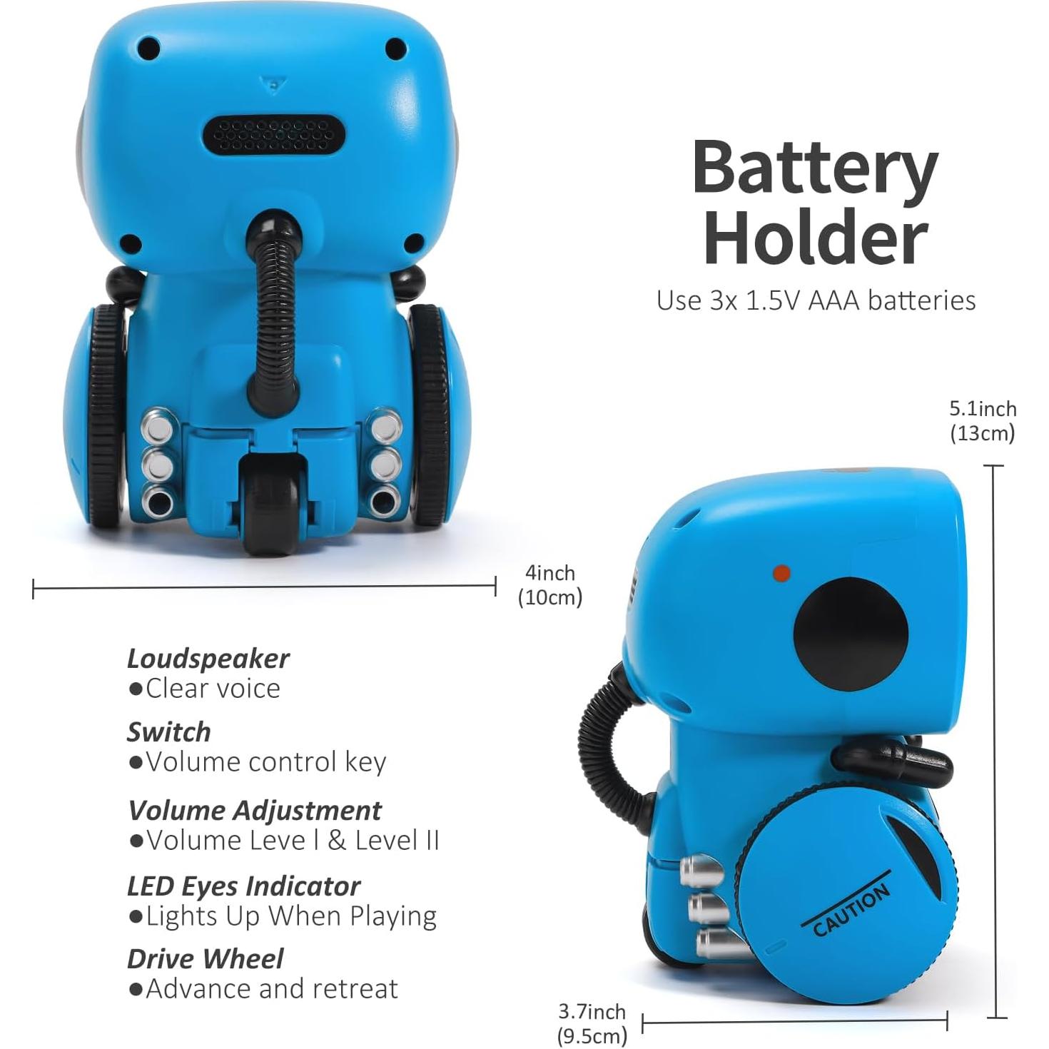 GILOBABY Robot Interactivo Azul para Niños 3 a 8 Años