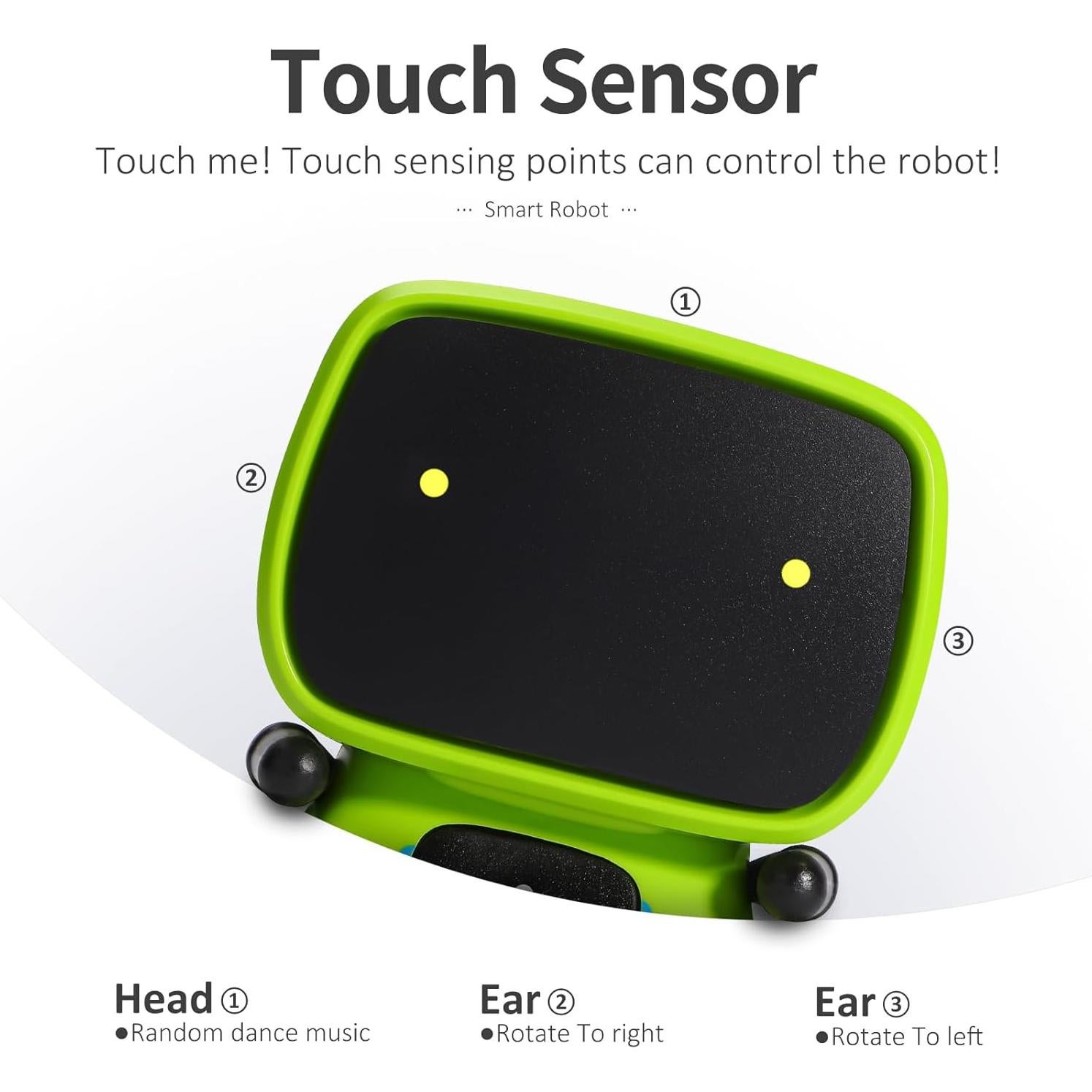 Robot Hablante GILOBABY Verde con Control de Voz y Sensor