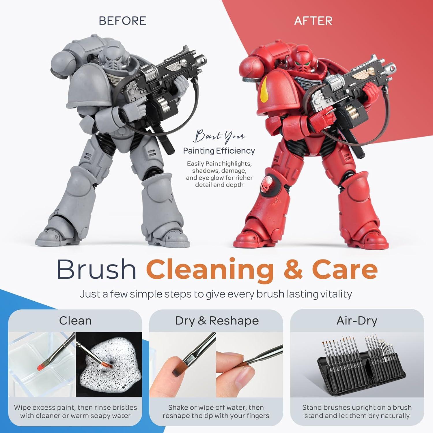 Set de Pinceles de Pintura Detalle Fino Nicpro 15 PCS