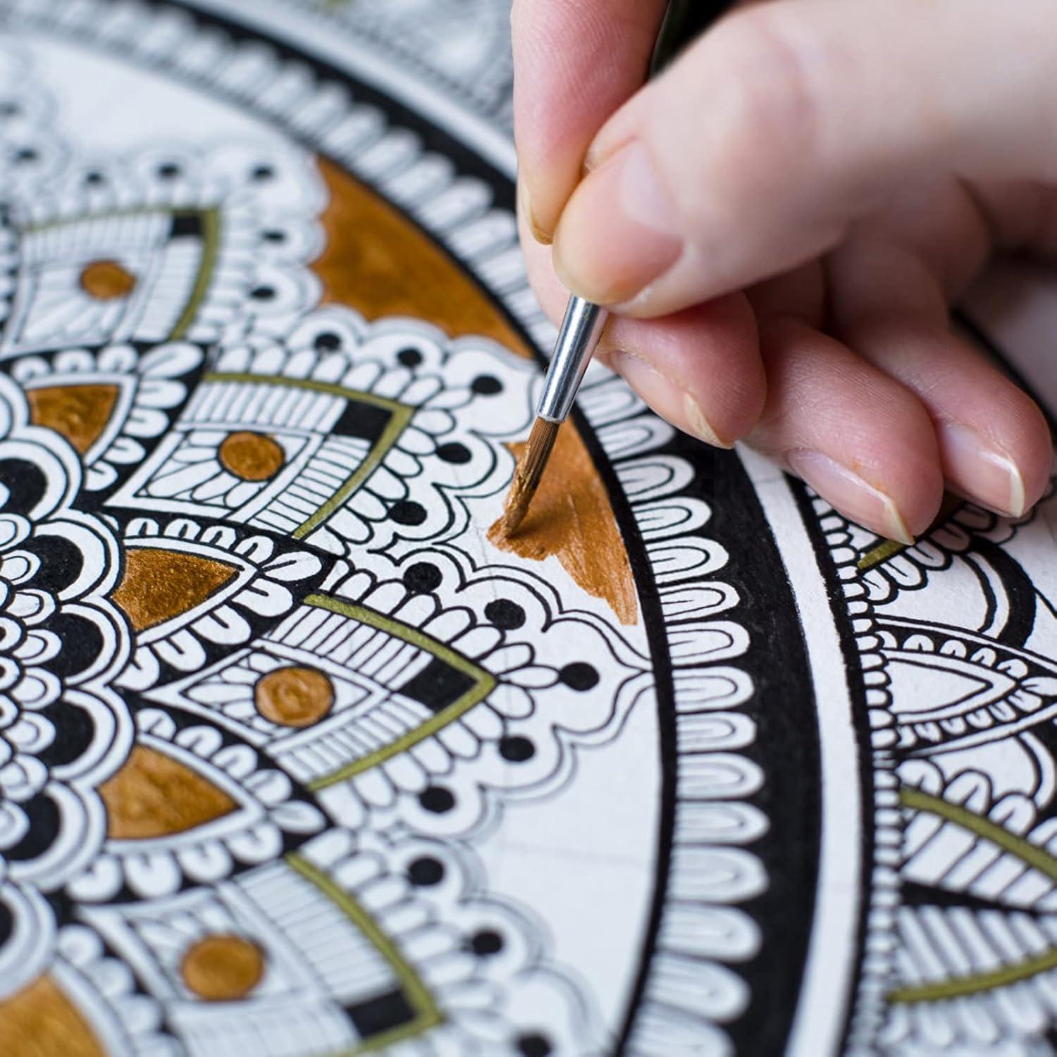 Set de Pinceles de Pintura Detalle Fino Nicpro 15 PCS