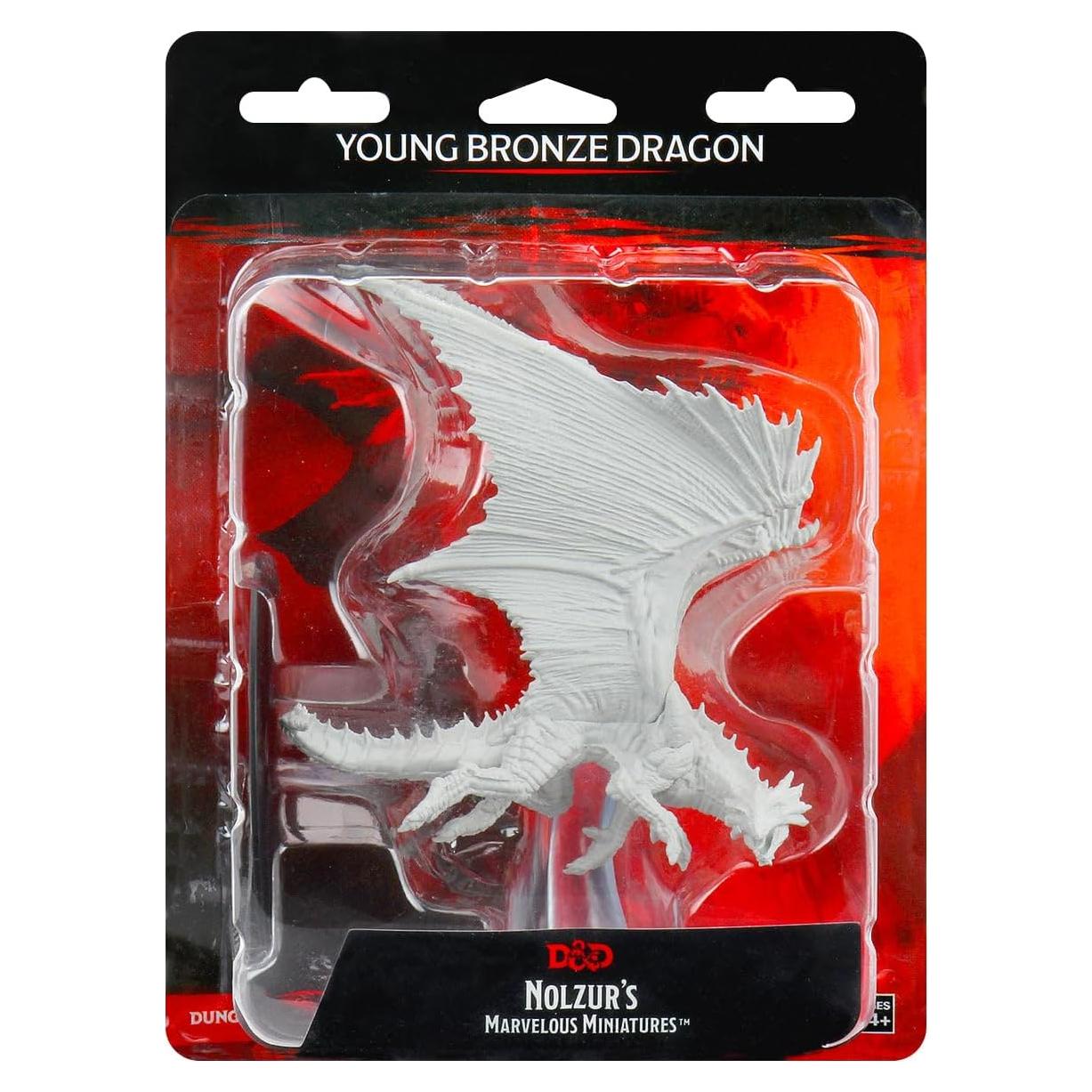 Miniatura Dragón de Bronce WizKids 12,7x16,5cm Sin Pintar