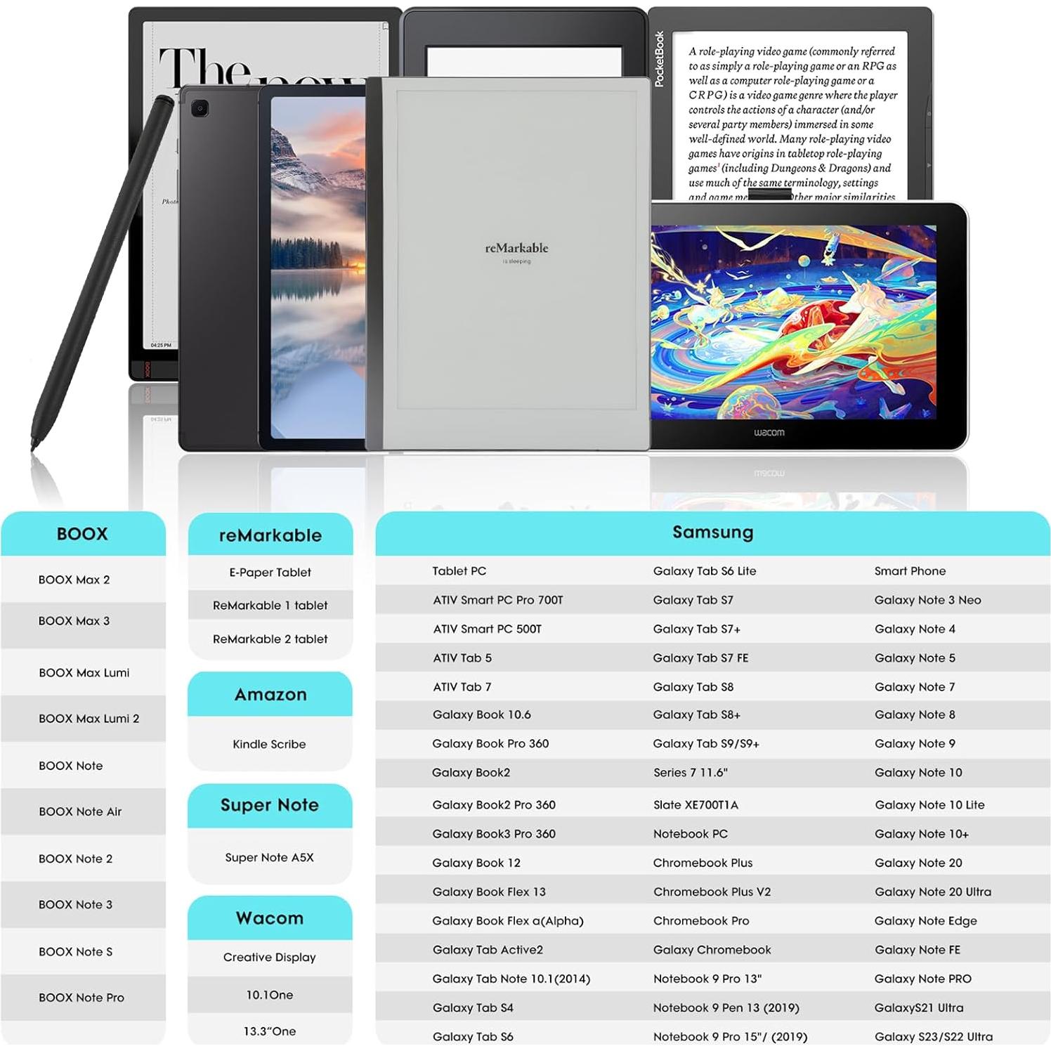 Bolígrafo Estilográfico Magnético RigorMade para Remarkable 2