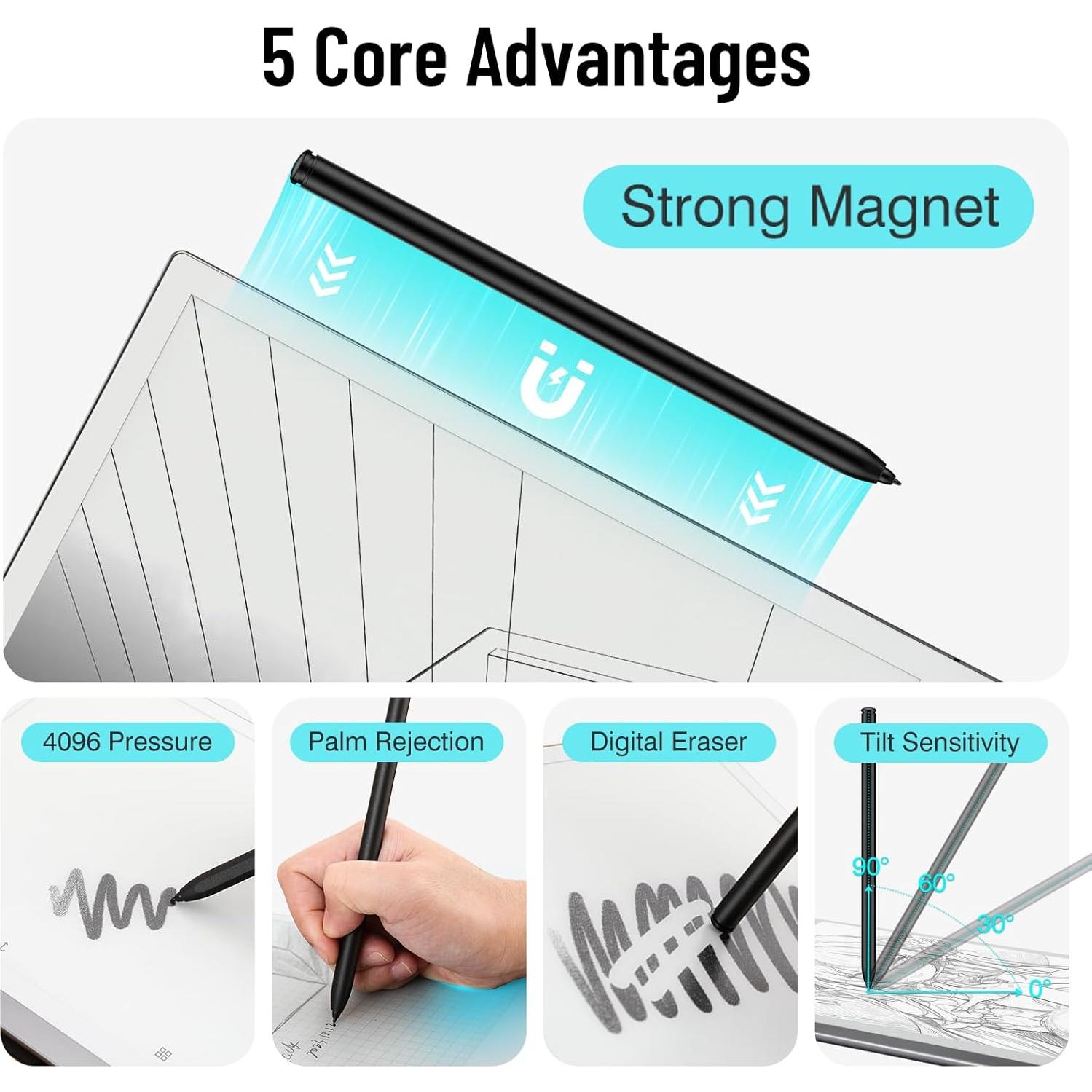 Bolígrafo Estilográfico Magnético RigorMade para Remarkable 2