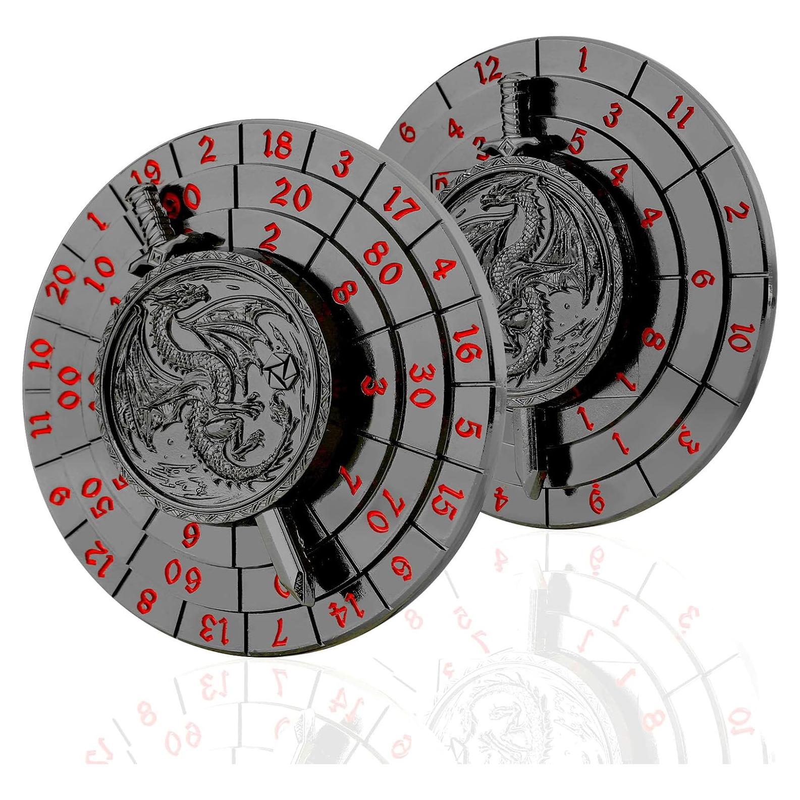 Dados Giratorios Haxtec 7-en-1 D&D Metal D4 D20