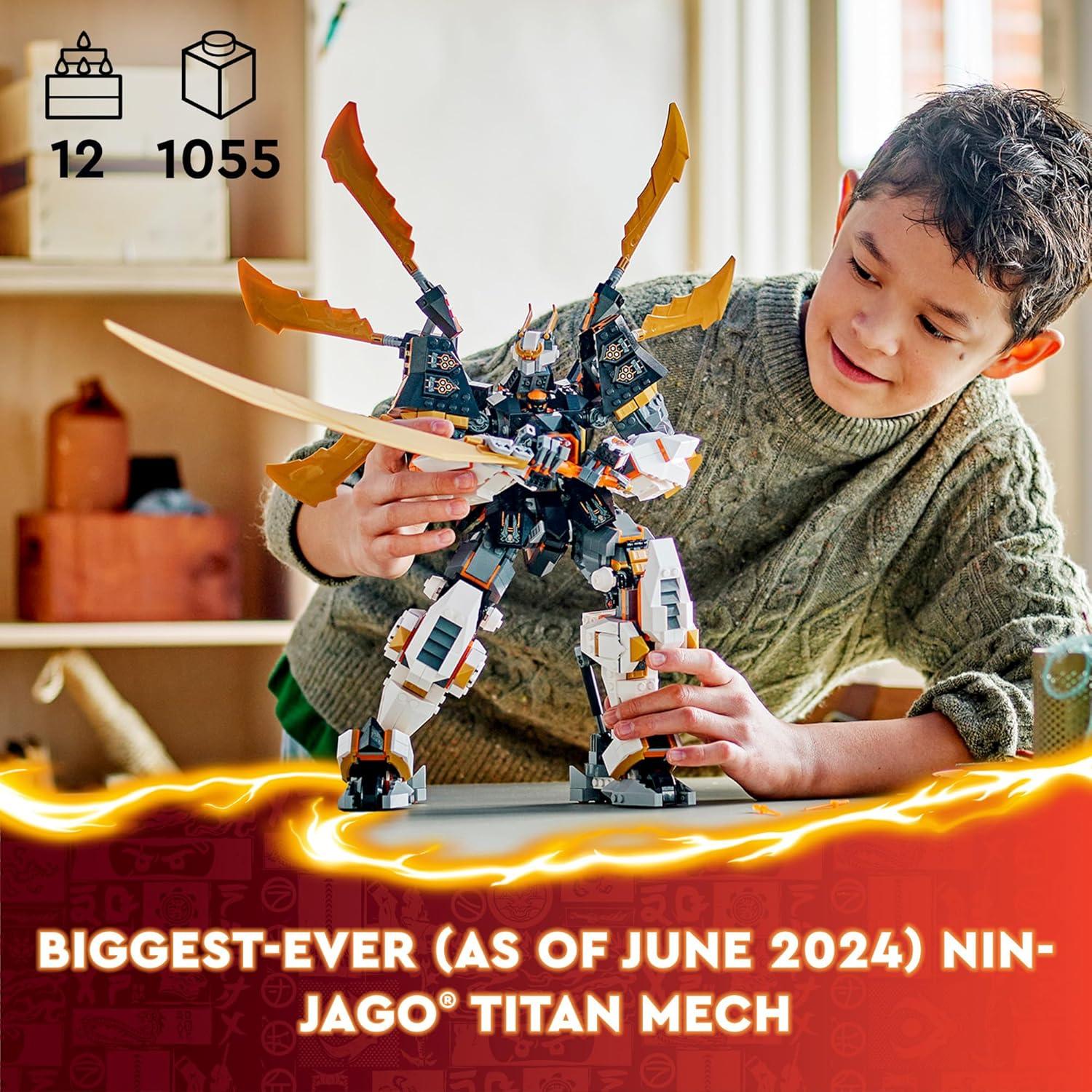 LEGO NINJAGO Mech Dragón Titán Cole 71821 - Juguete Ninja 1,055 Piezas