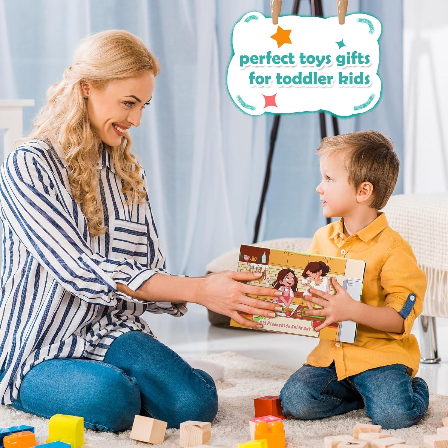 Juego de cuchillos Montessori Salufo 14 piezas para niños