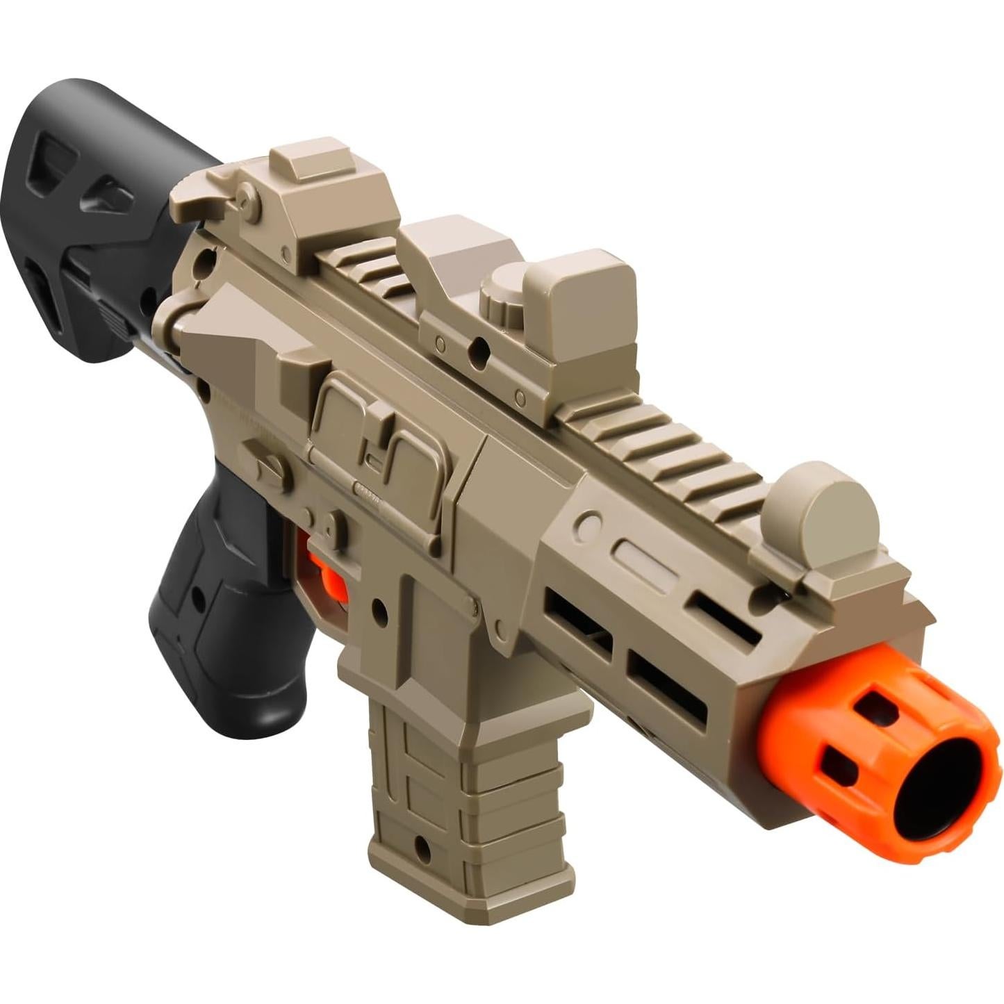 Soft Bullet Toy Gun Pistol Toys Cheap Cool Stuff Realistic Look Real Hand Guns Stress Shot Dart Fake Prop Outdoor Shooting Game for Adults Under 10 Dollar Gifts for Age 14 Years Old (Brown)