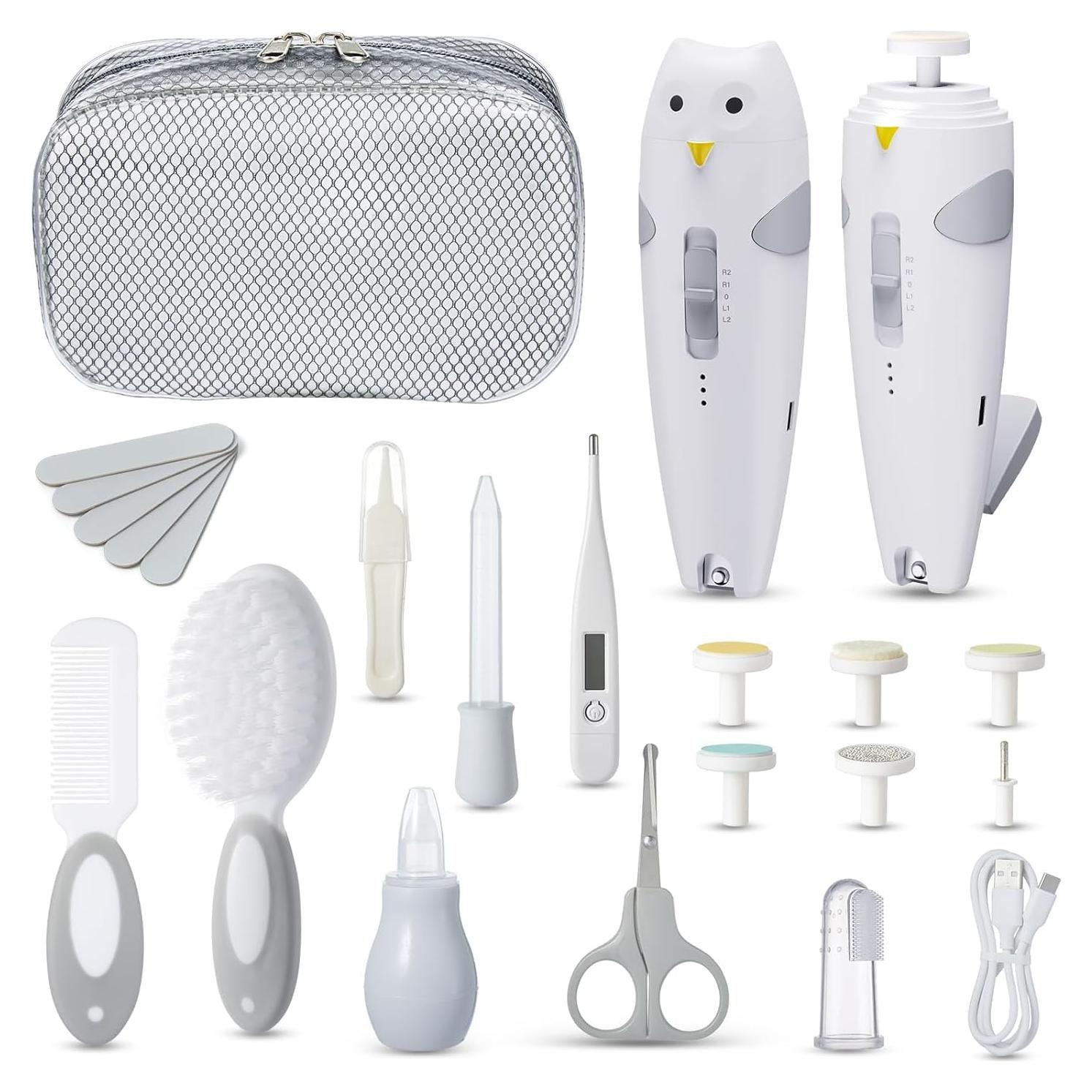 Kit de Cuidado para Bebés Lictin 26 en 1 Eléctrico Gris
