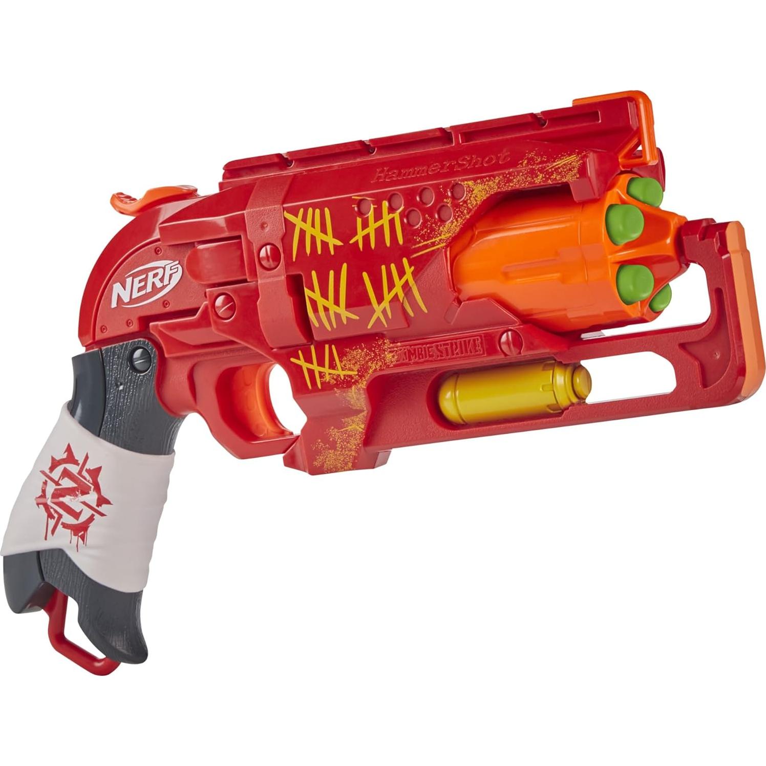 Bláster Nerf Zombie Strike Hammershot Rojo 5 Dardos