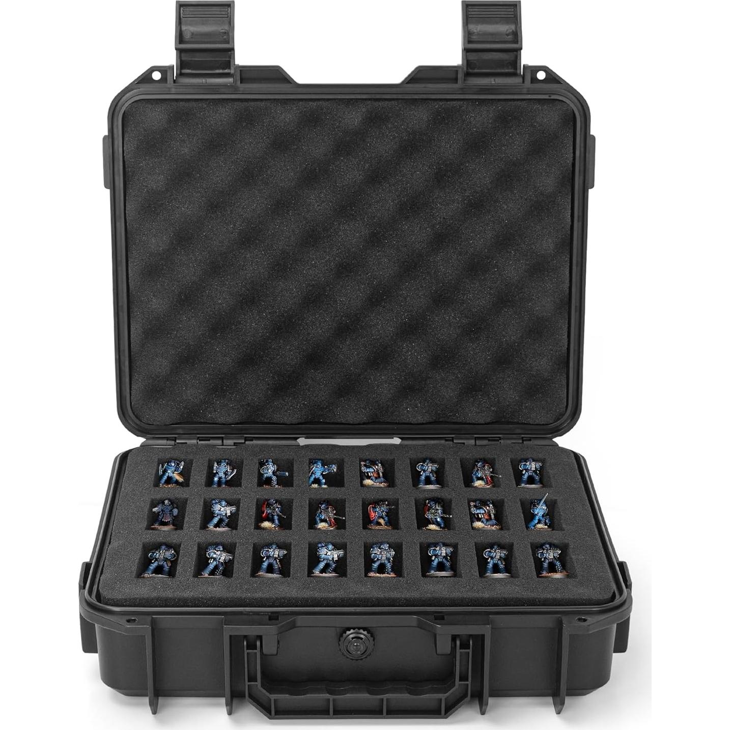 TORIBIO Caja Almacenamiento Miniaturas 48 Ranuras Duro