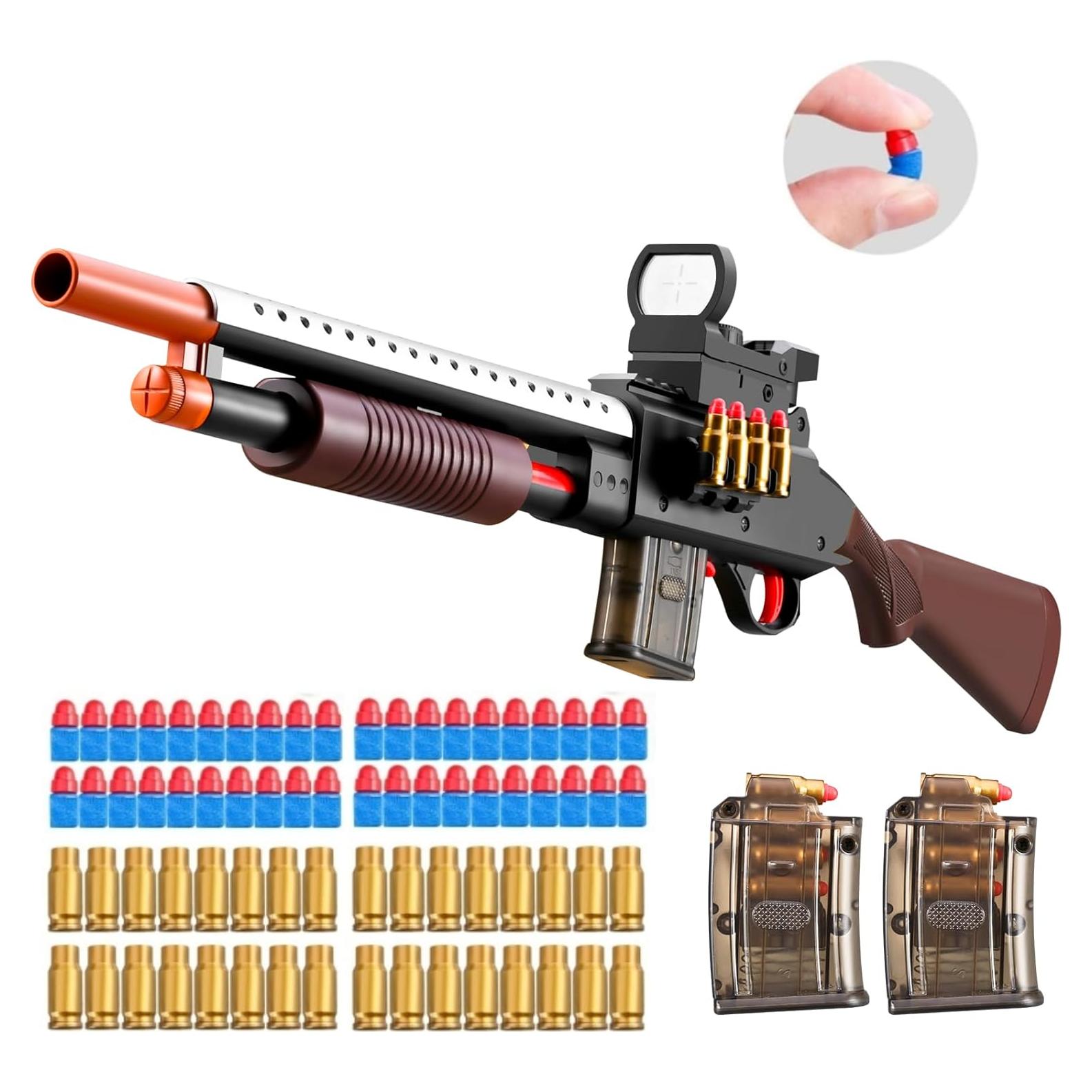 Escopeta de Juguete Kyliandi con Eyectores y 40 Balas de Espuma