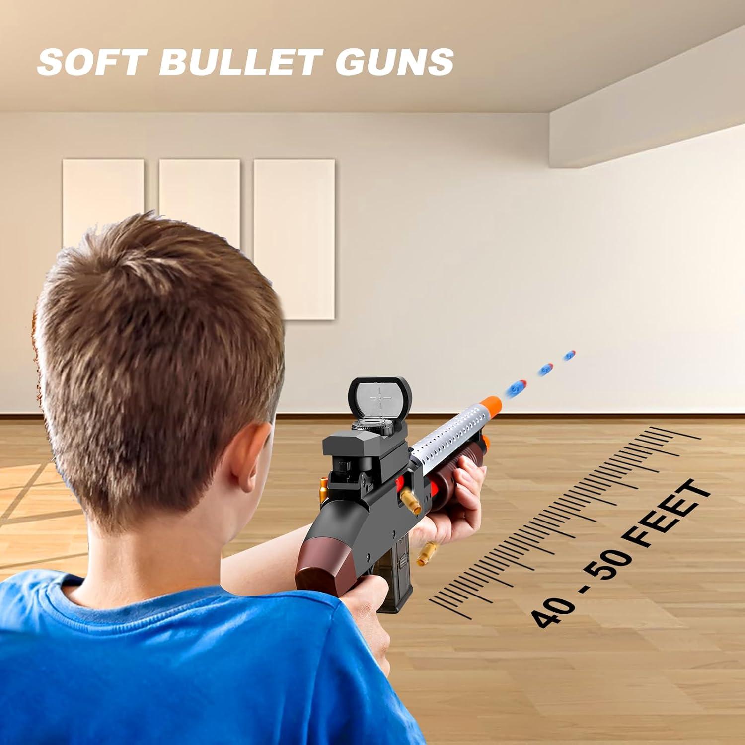 Escopeta de Juguete Kyliandi con Eyectores y 40 Balas de Espuma