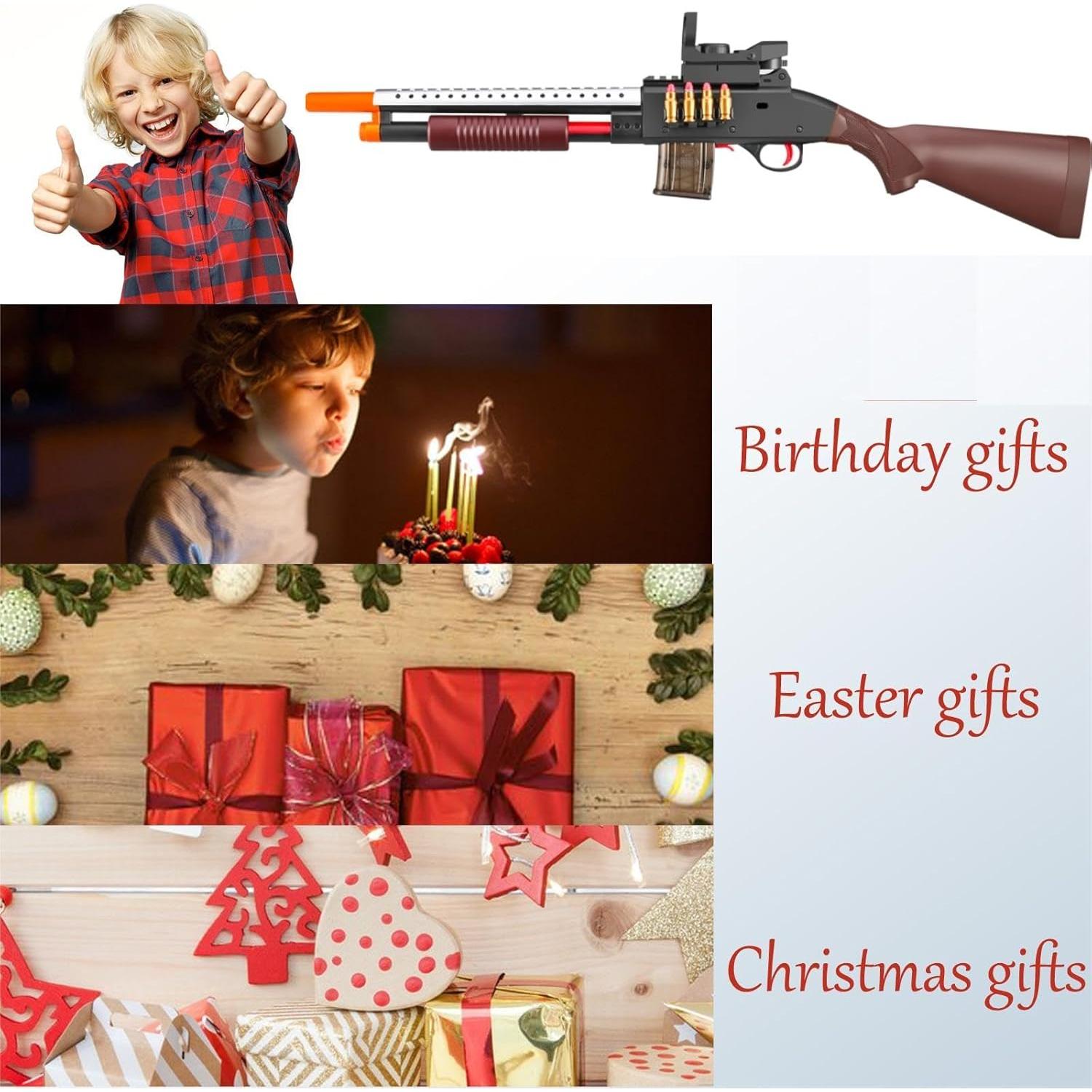 Escopeta de Juguete Kyliandi con Eyectores y 40 Balas de Espuma