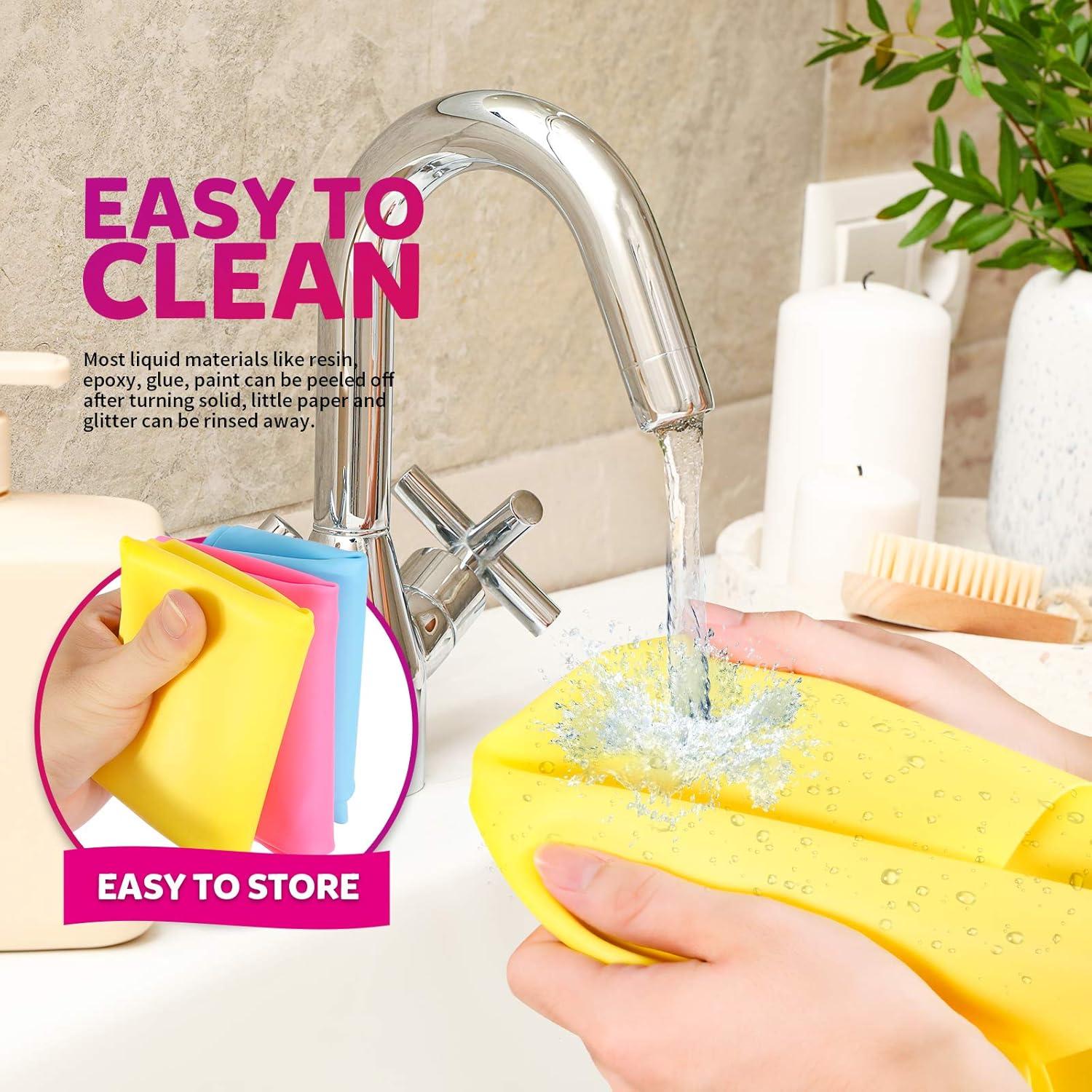 Alfombrillas de Silicona LEOBRO 3 PCS A3 39.9x29.7cm Colores Vivos