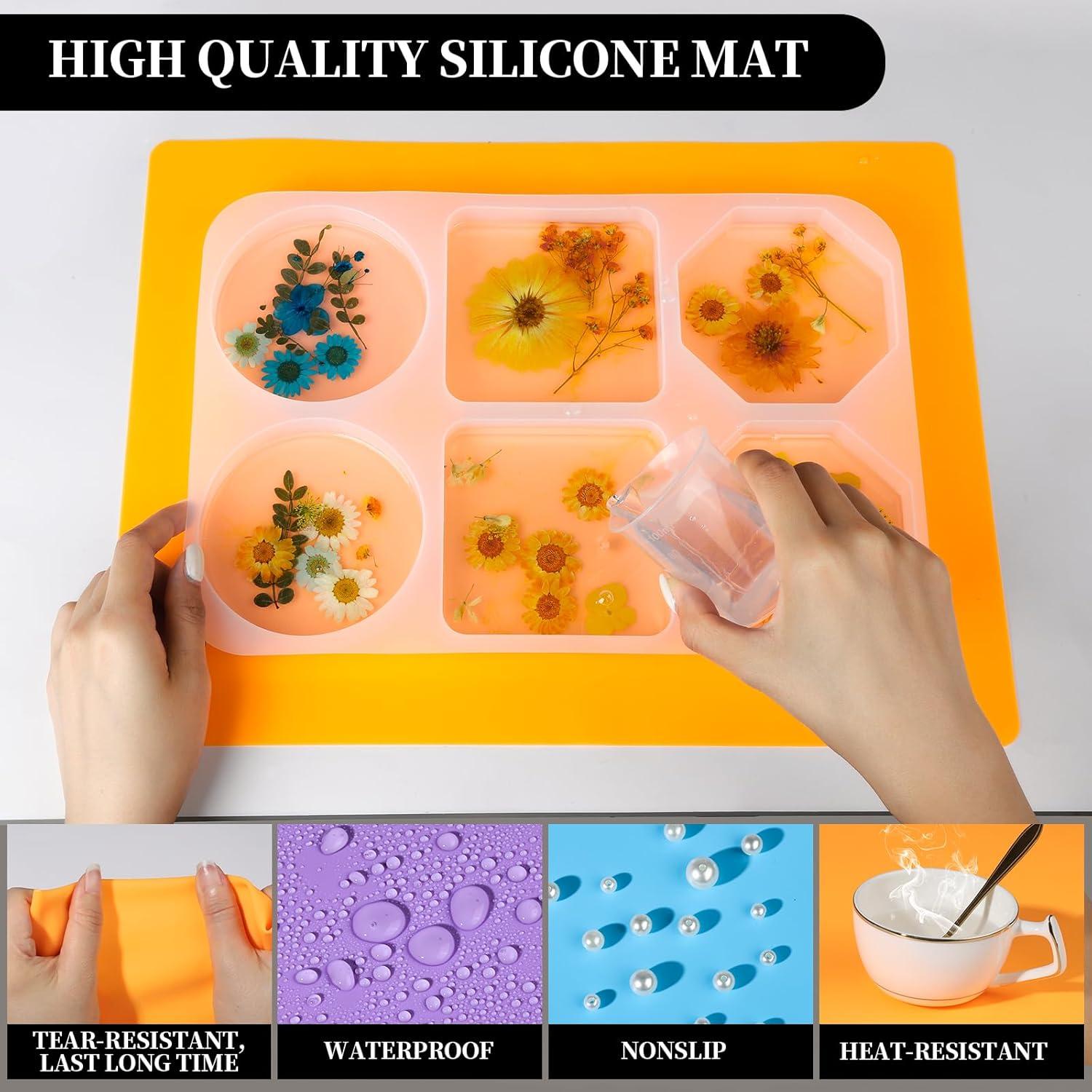 LEOBRO Tapetes de Silicona 3 PCS 39.9x29.7 cm Manualidades